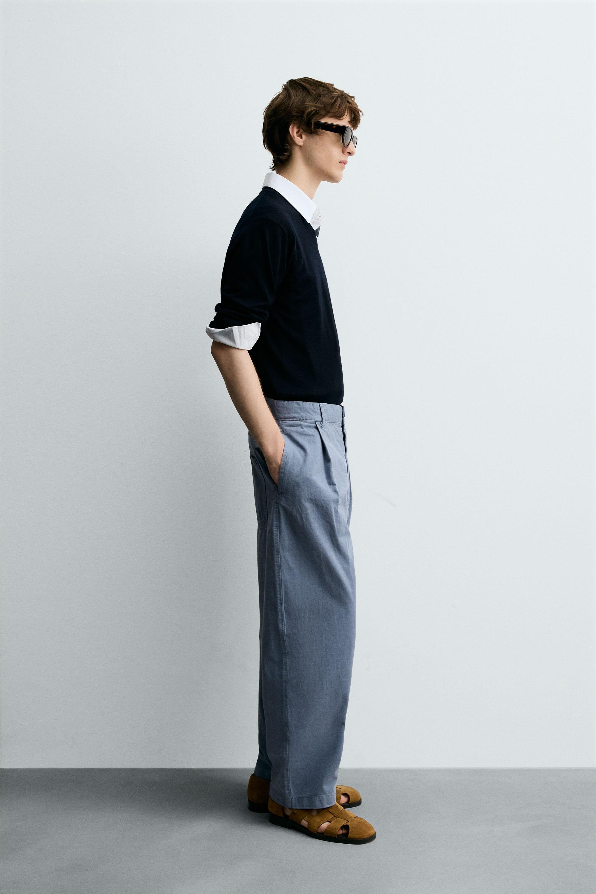 PLEATED BALLOON FIT PANTS