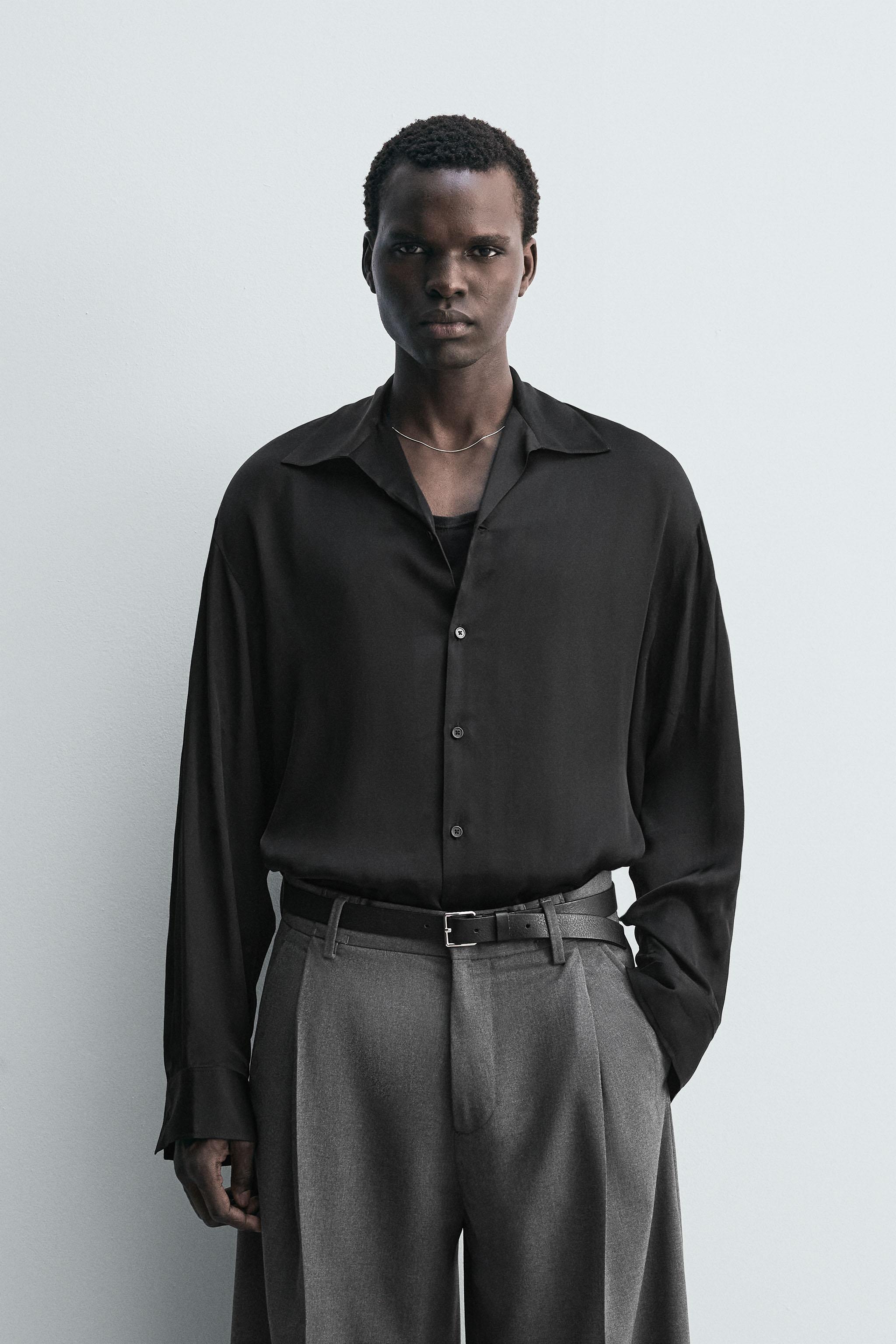 RELAXED FIT FLOWY SHIRT