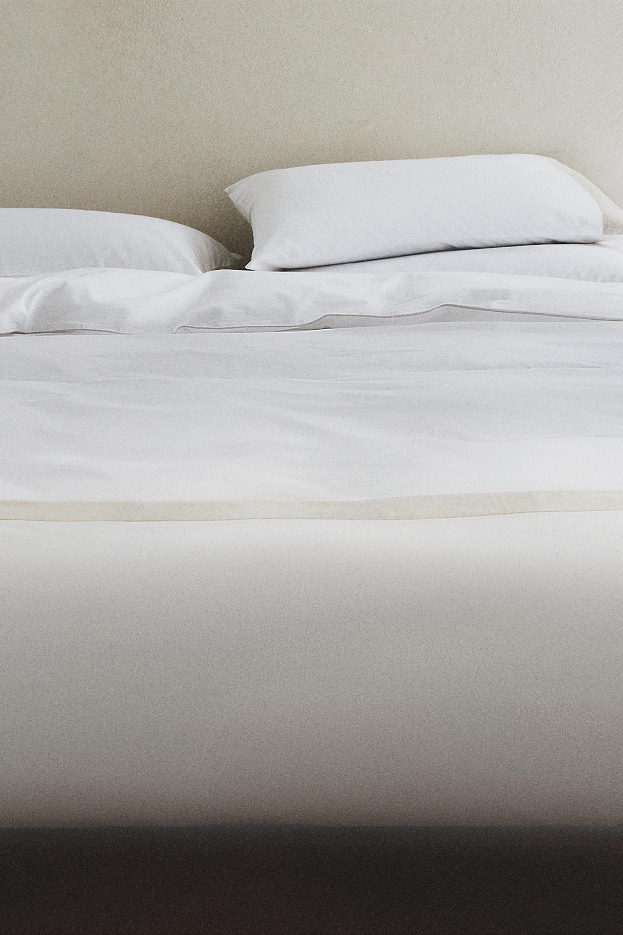 COTTON DUVET COVER WITH BORDER