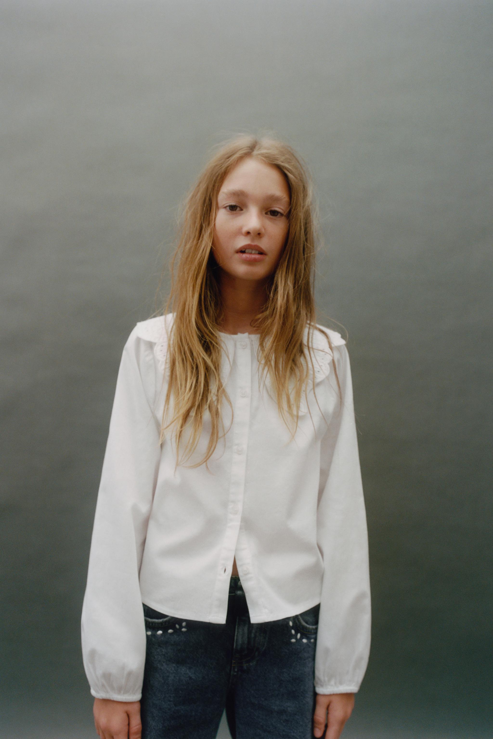 EMBROIDERED COLLAR SHIRT