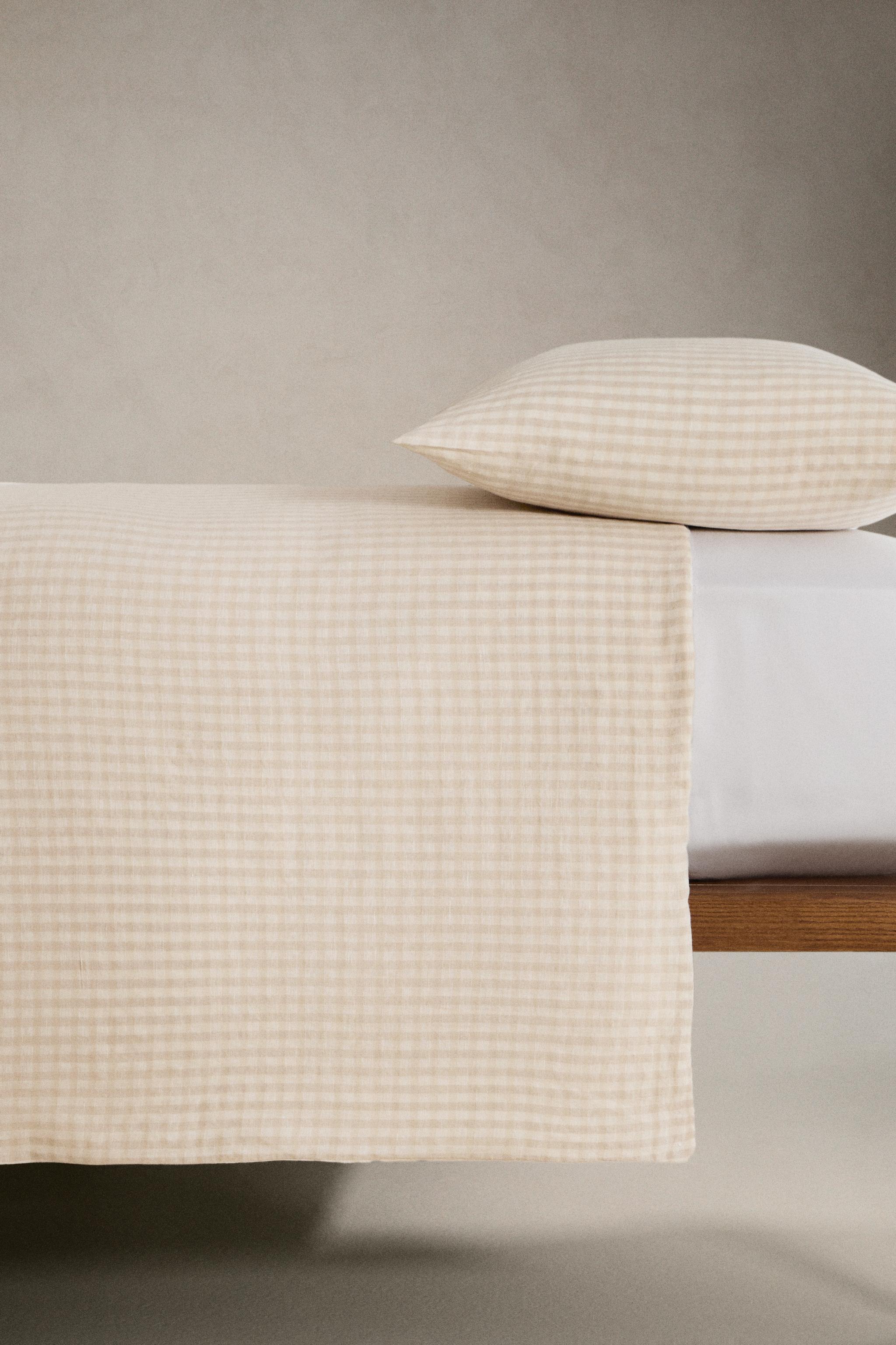 DYED THREAD CHECK DUVET COVER