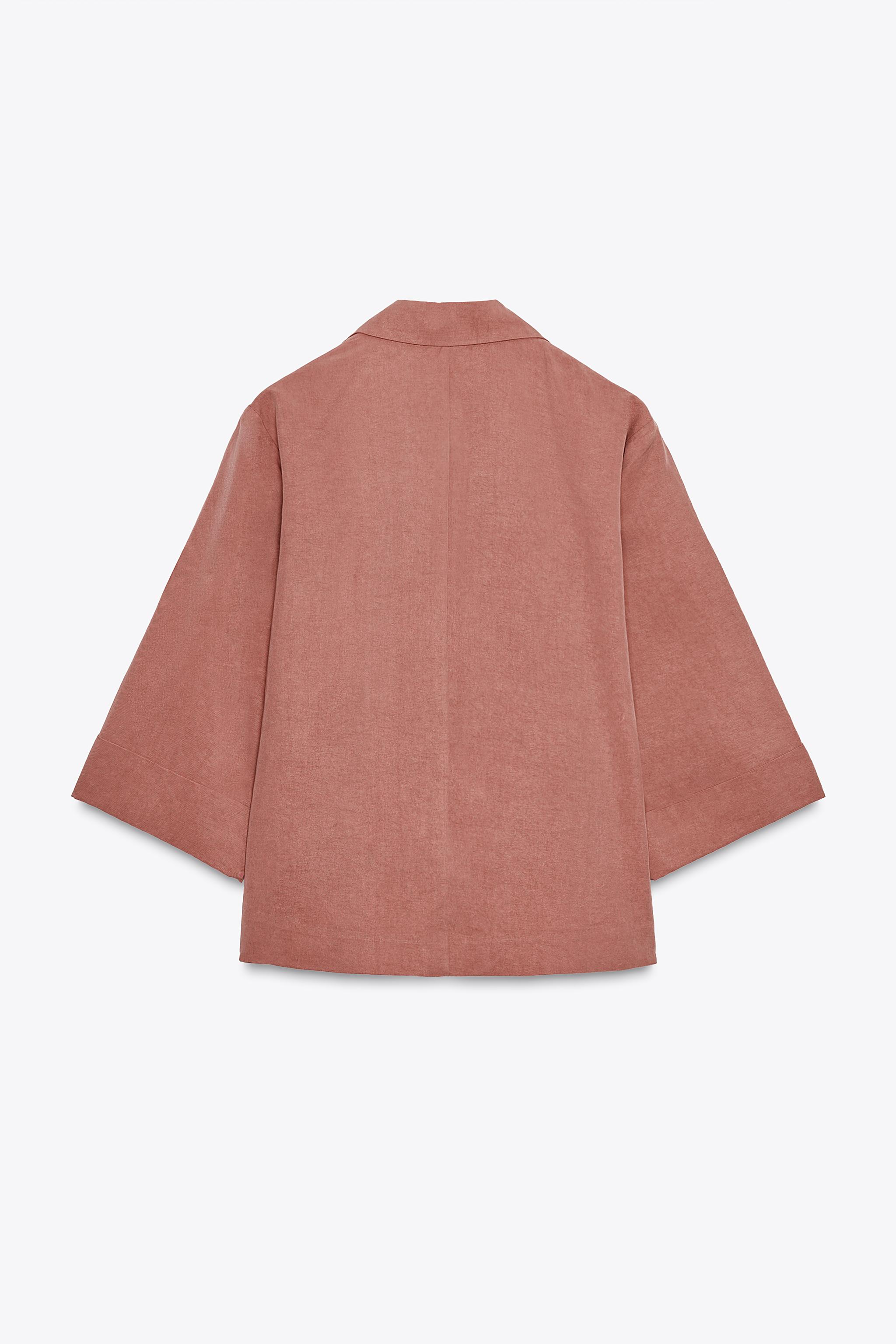 DOUBLE-BREASTED FRENCH SLEEVE BLAZER