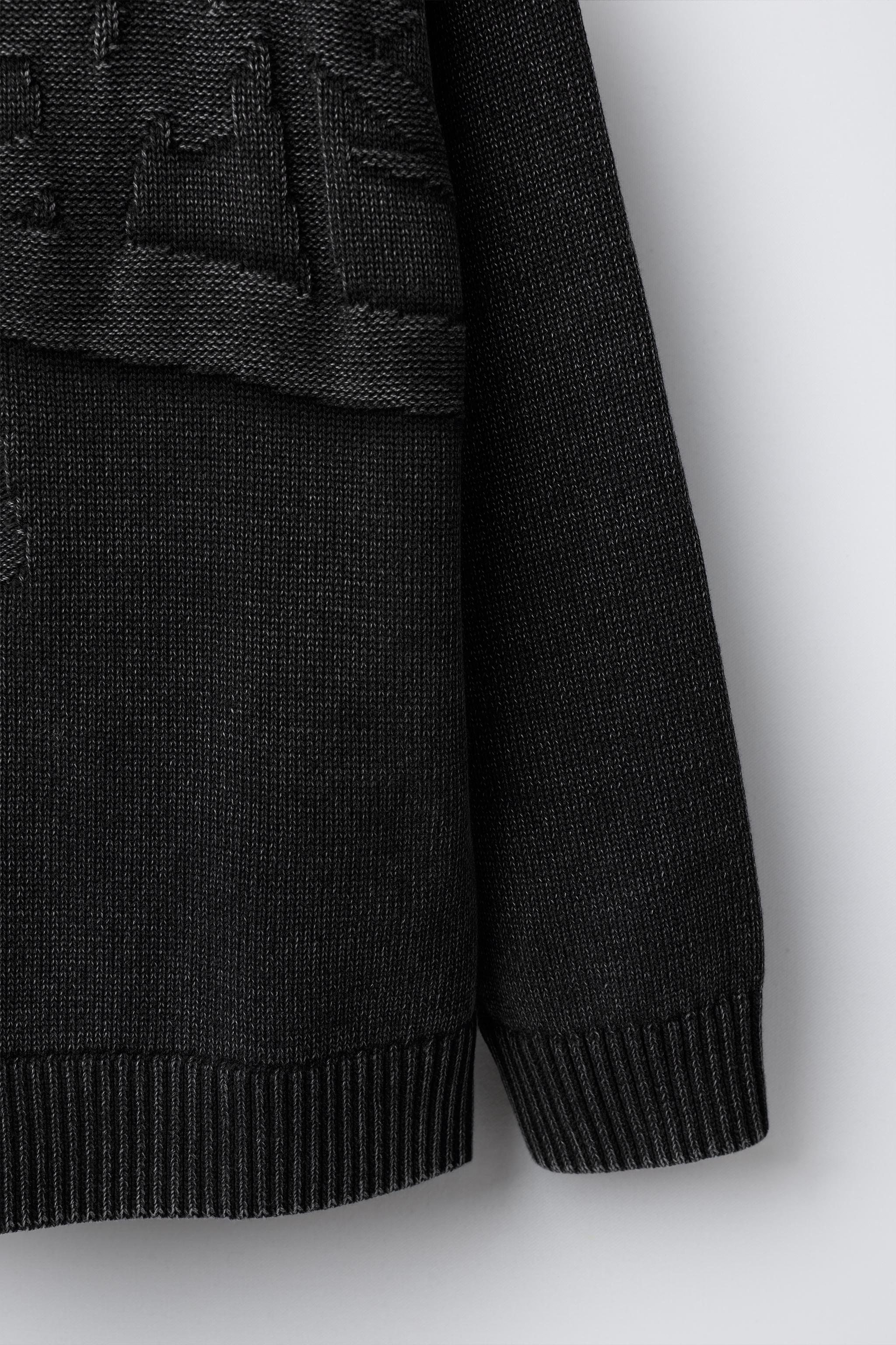 ACID WASH KNIT SWEATER