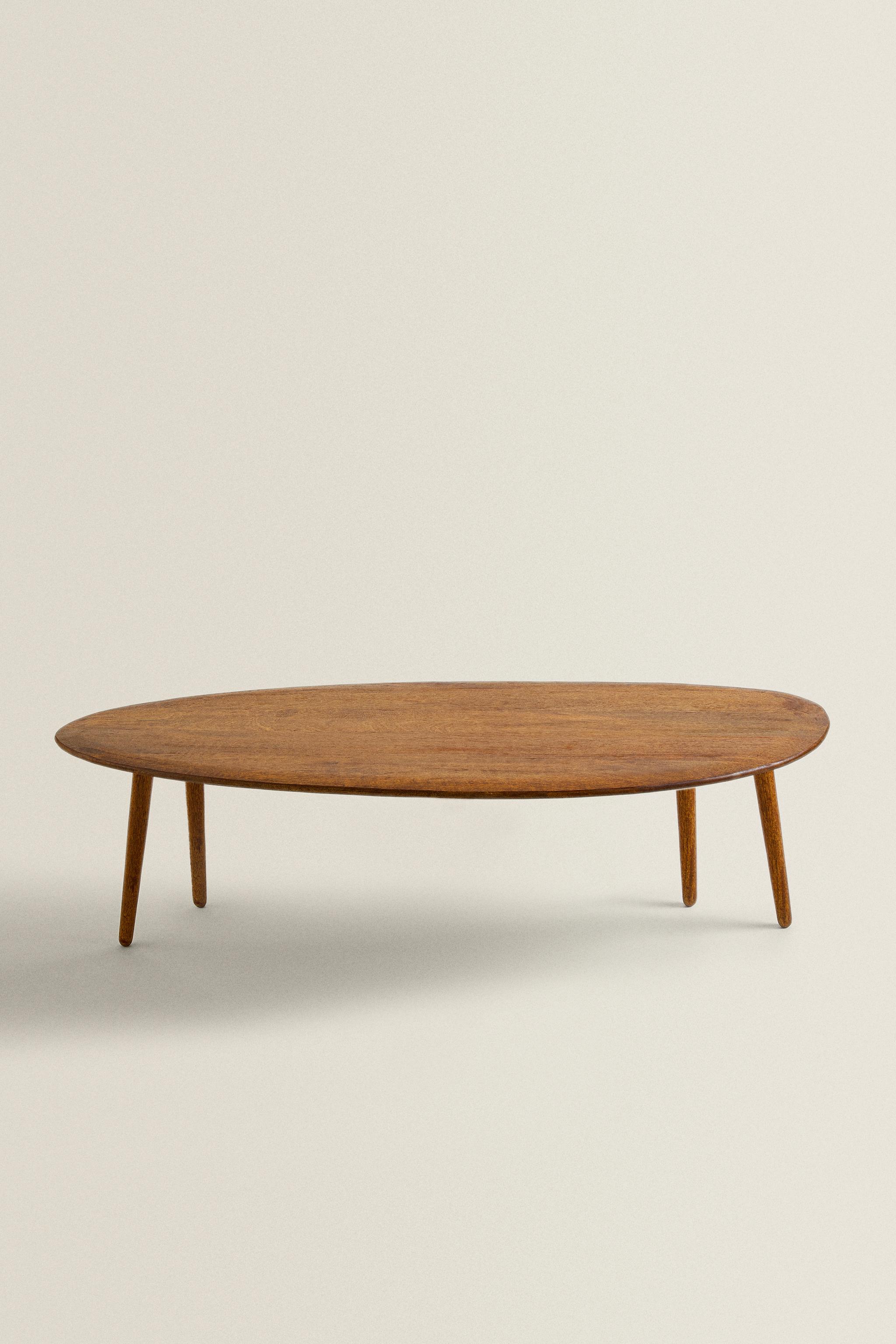 BEVELED WOODEN COFFEE TABLE