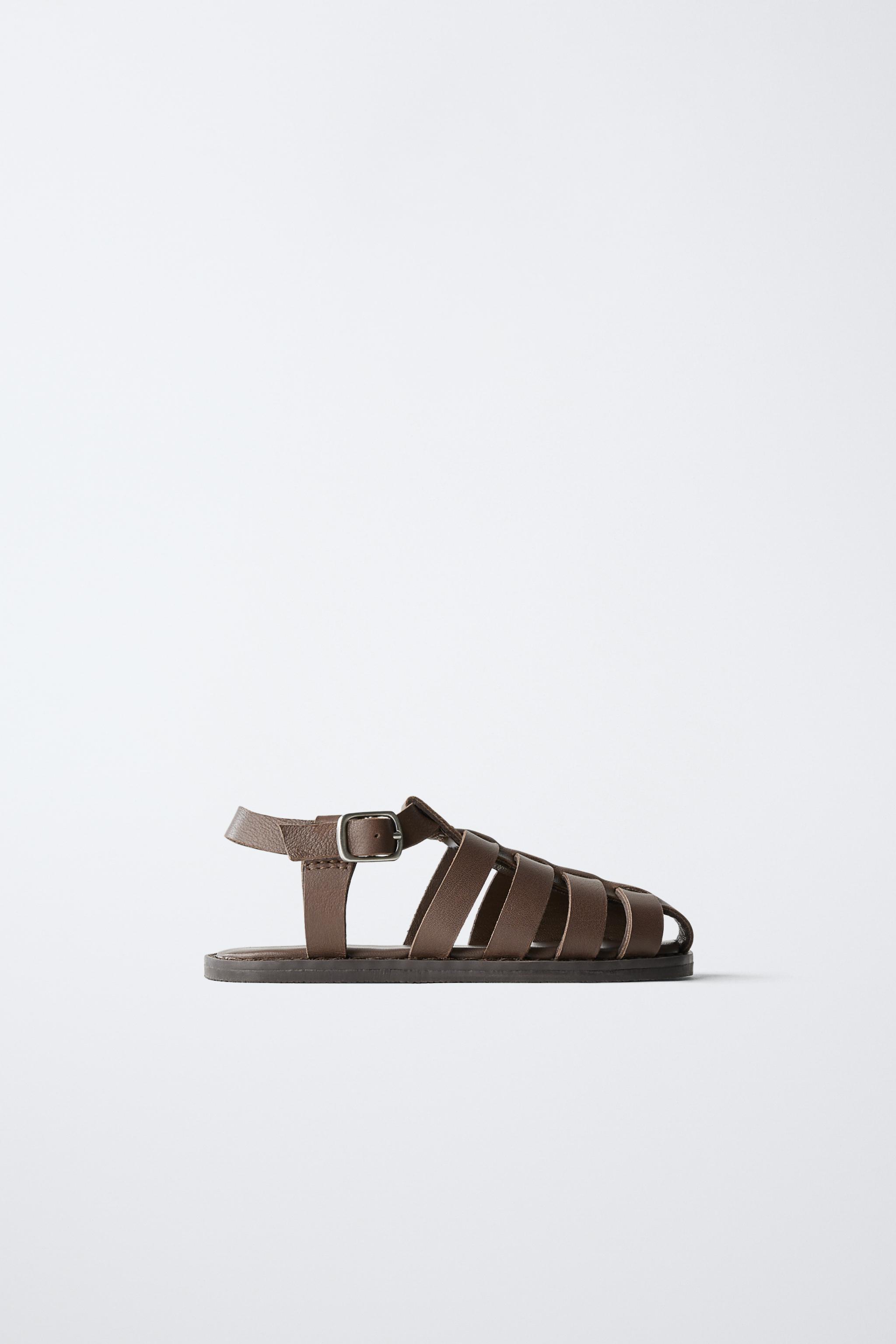 LEATHER FISHERMAN SANDALS WITH BUCKLE