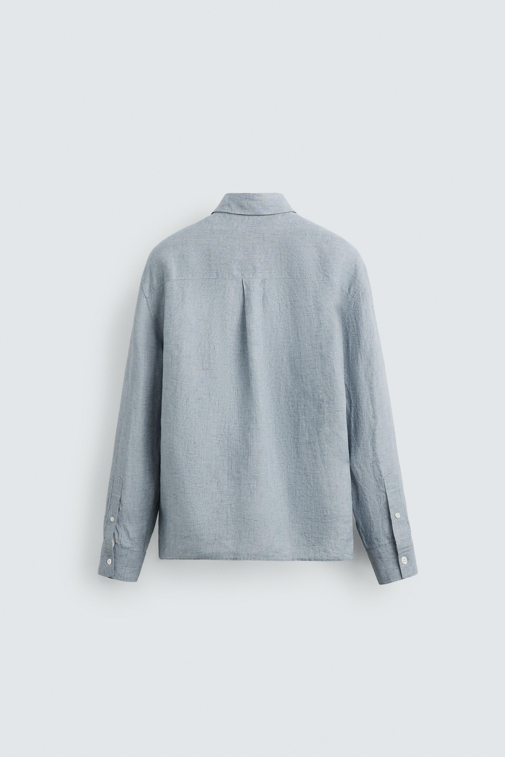 RELAXED FIT 100% LINEN SHIRT