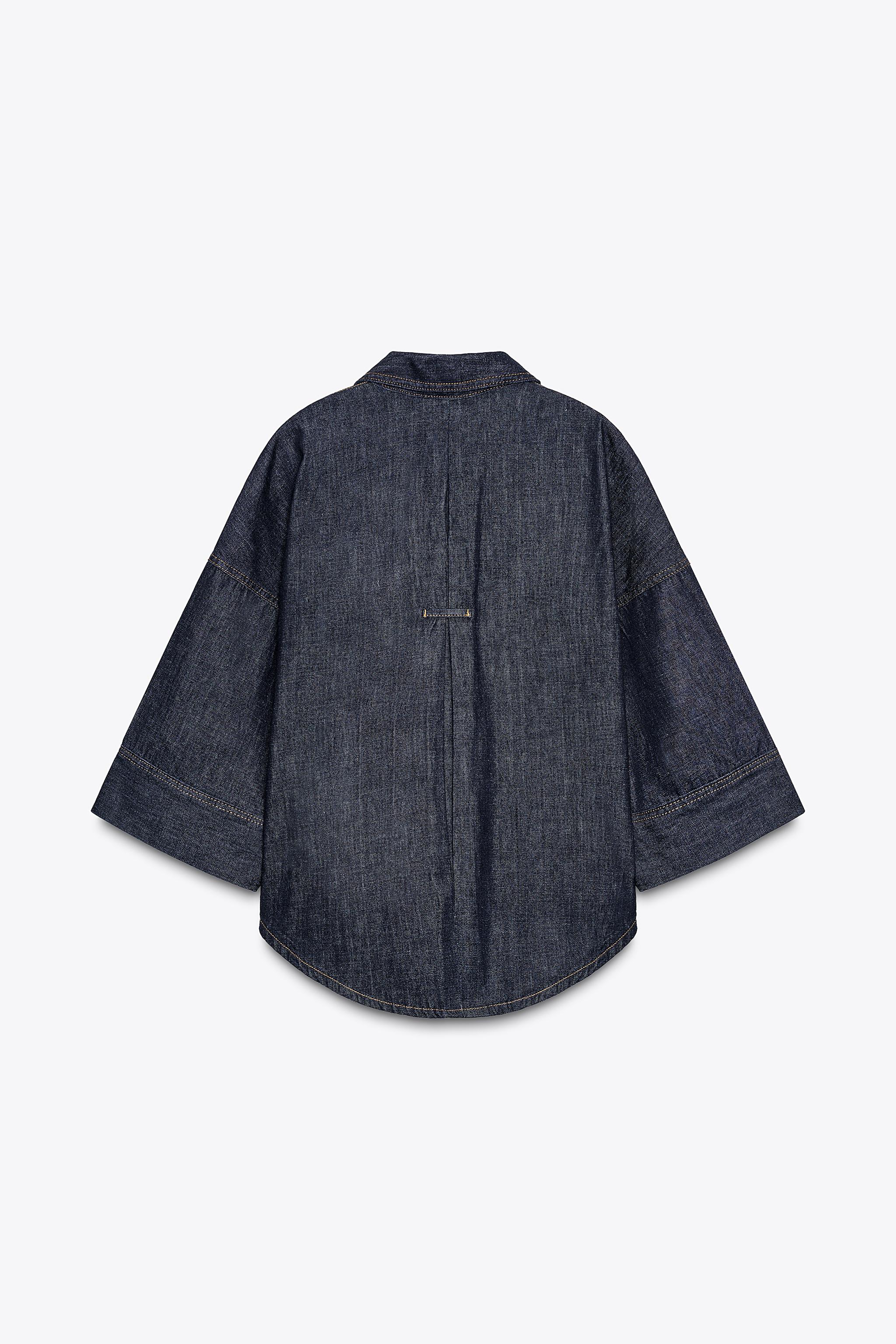Z1975 WIDE SLEEVE DENIM SHIRT