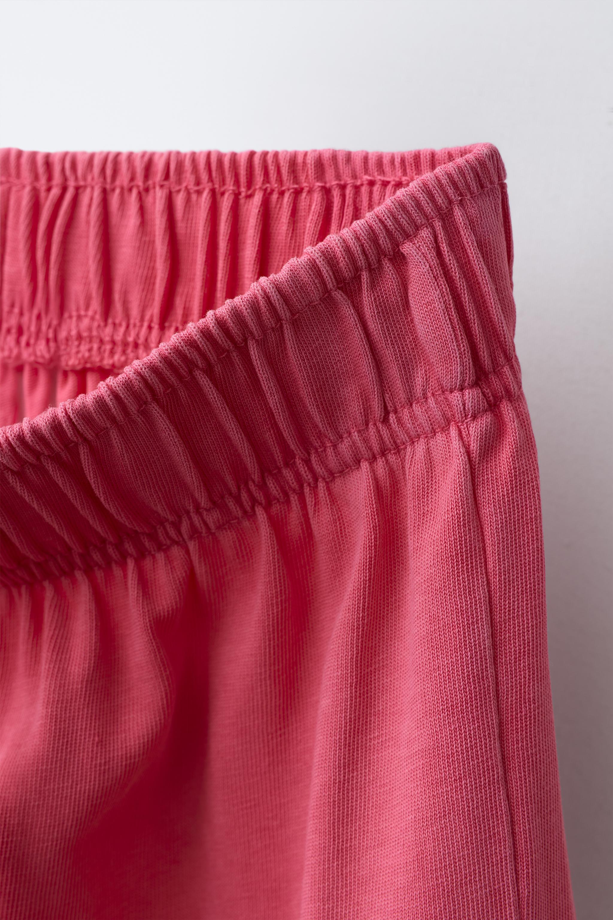 WASHED EFFECT WIDE LEG CARGO PANTS