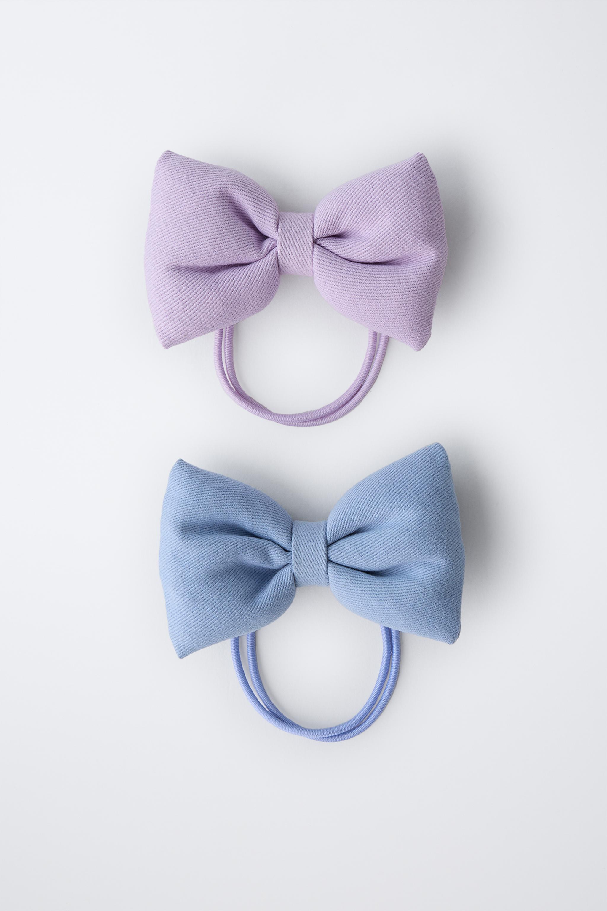 TWO-PACK OF PADDED BOW HAIR TIES