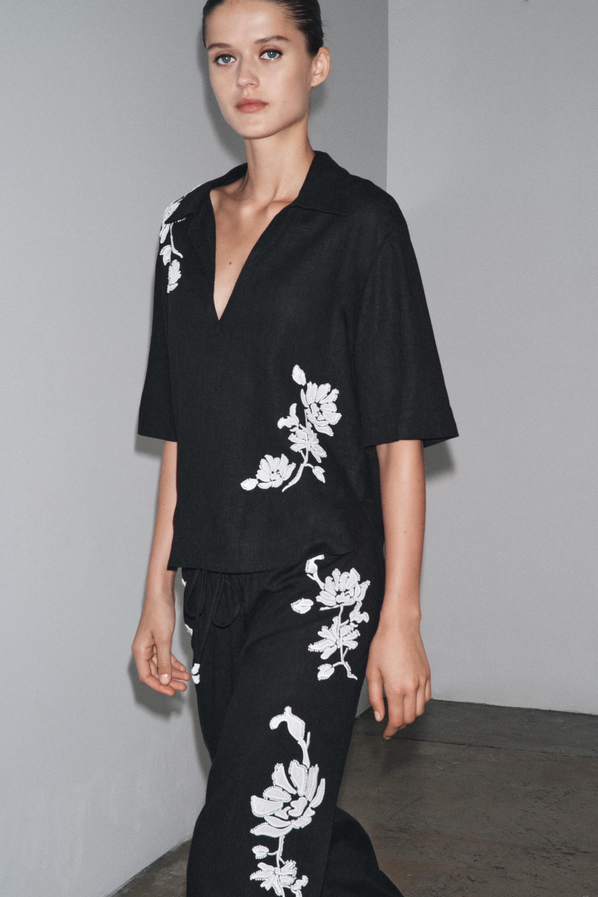 BEADED EMBROIDERED PANTS ZW COLLECTION