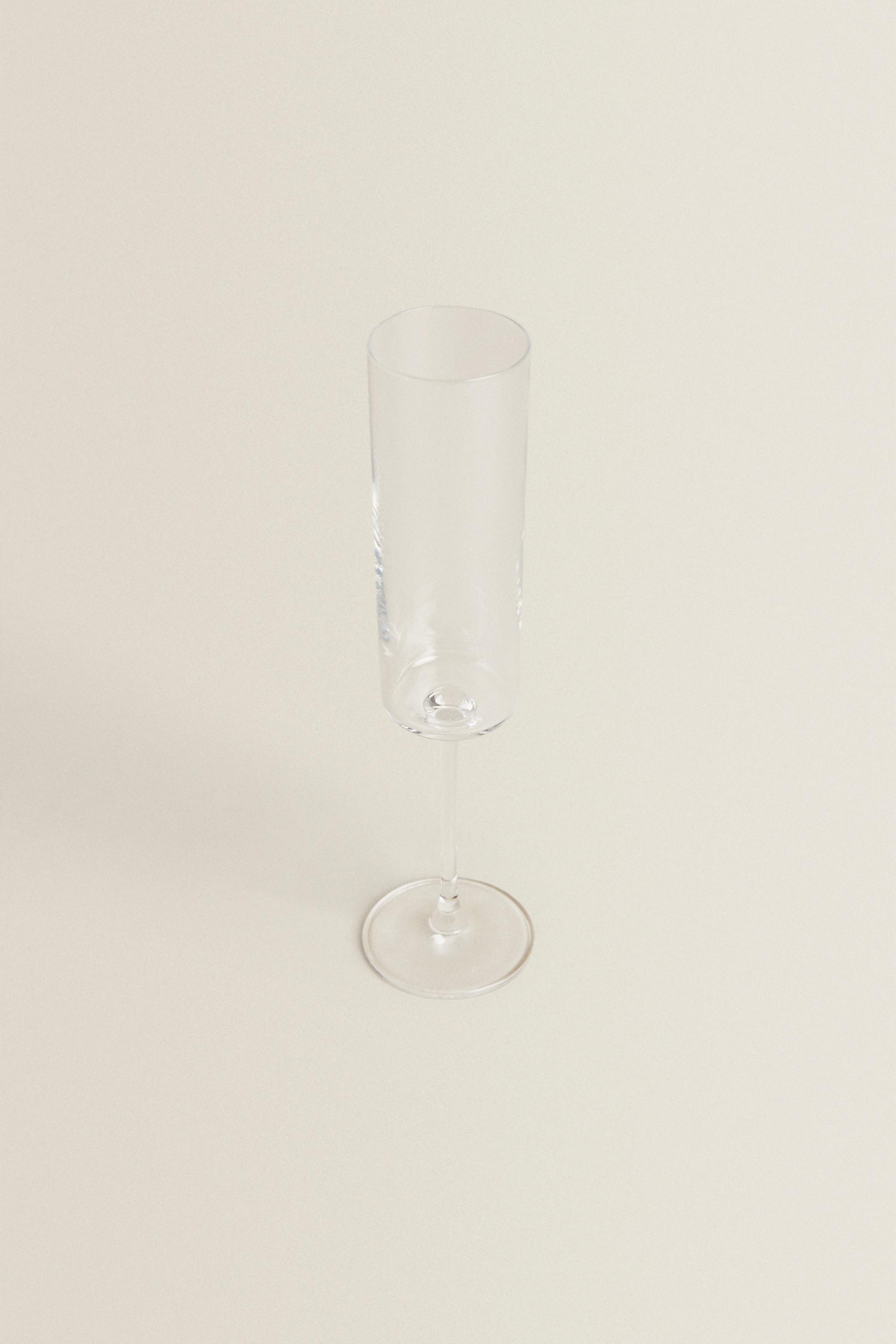 STRAIGHT CRYSTALLINE FLUTE GLASS