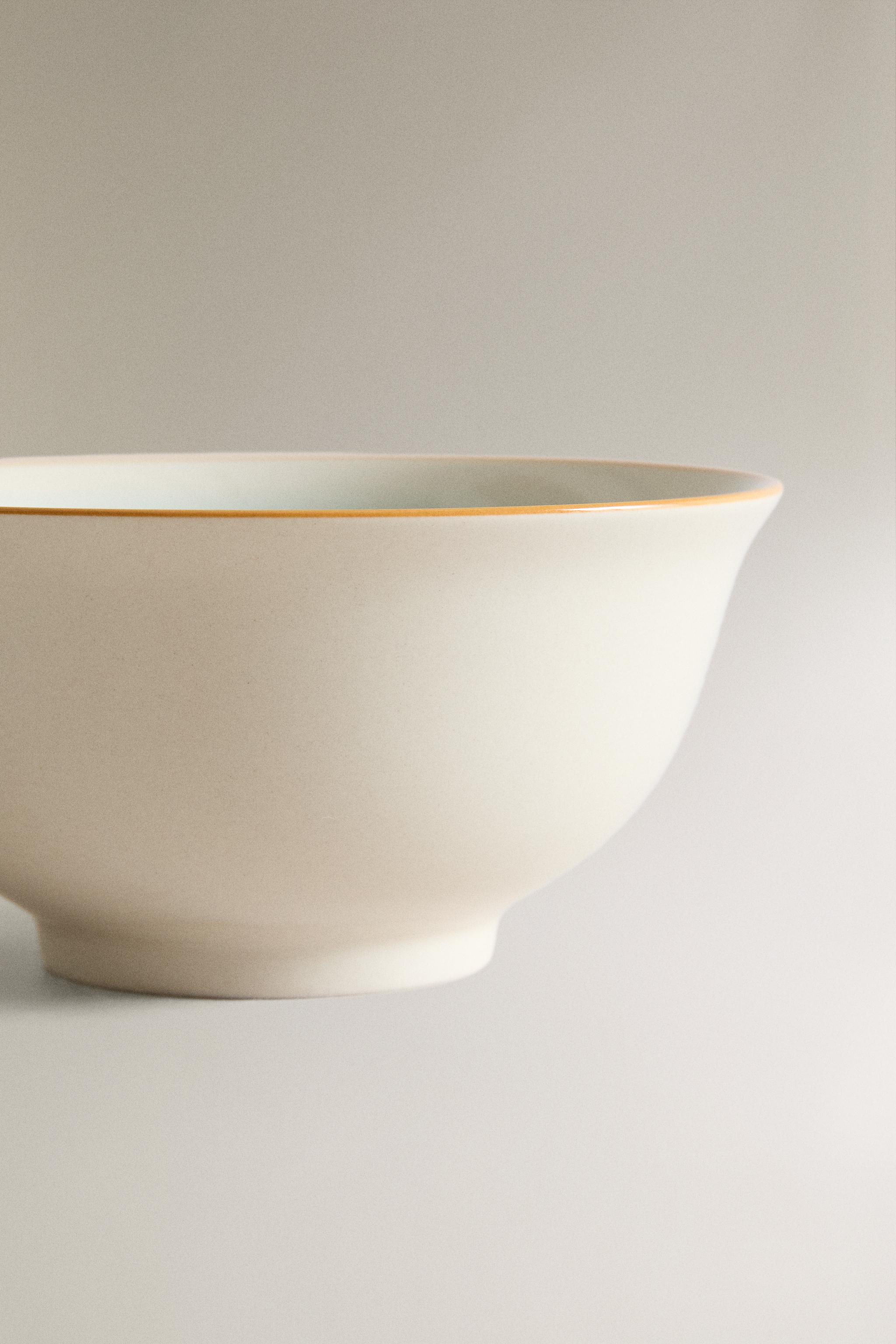 STONEWARE BOWL WITH ICE CREAM DESIGN