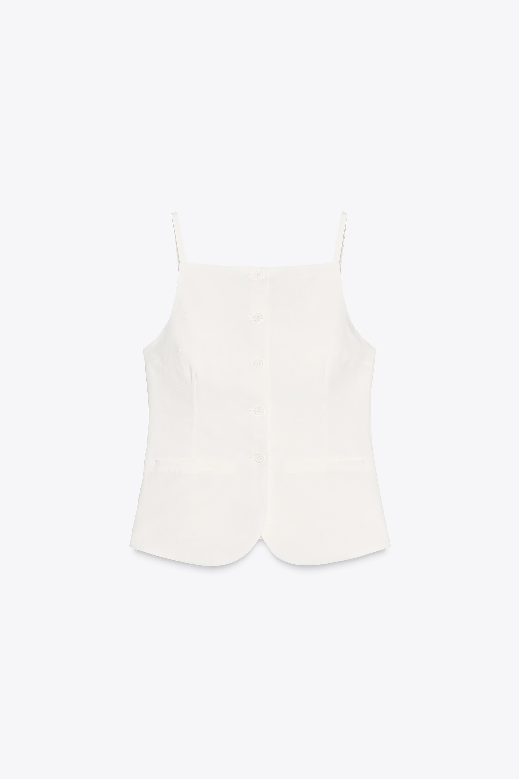 BUTTON VEST TOP