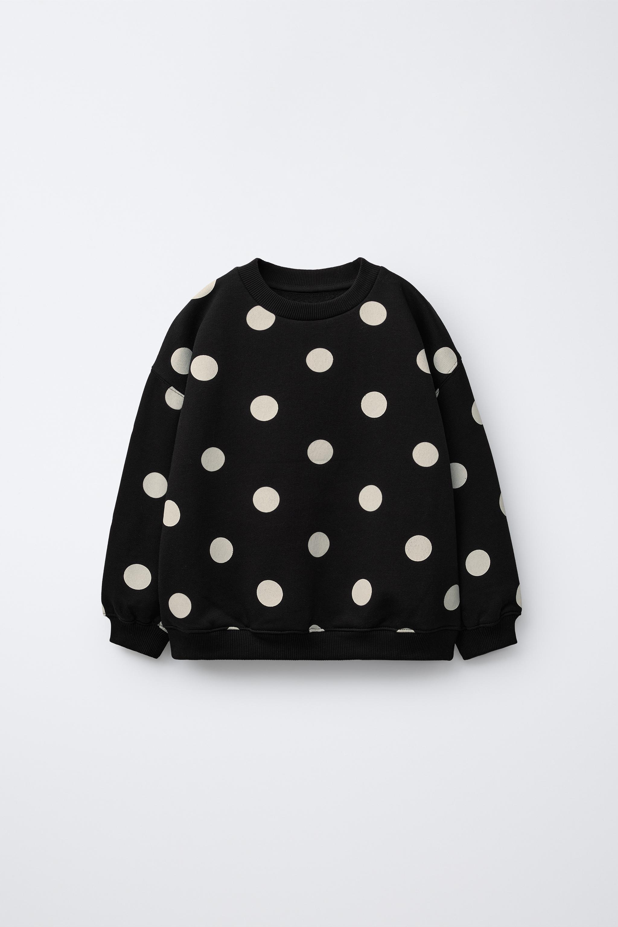 POLKA DOT SWEATSHIRT