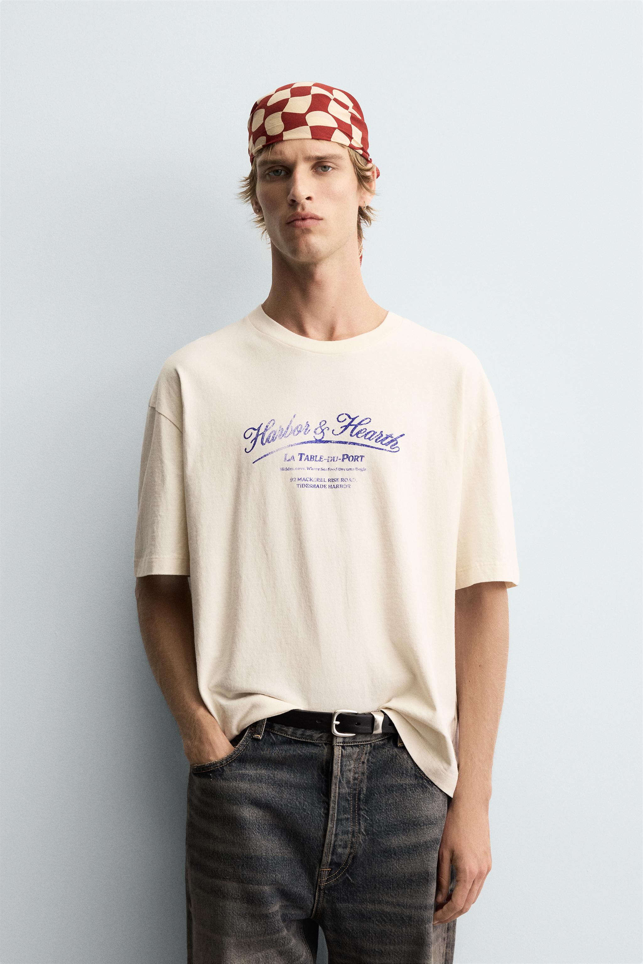 WASHED PRINT T-SHIRT