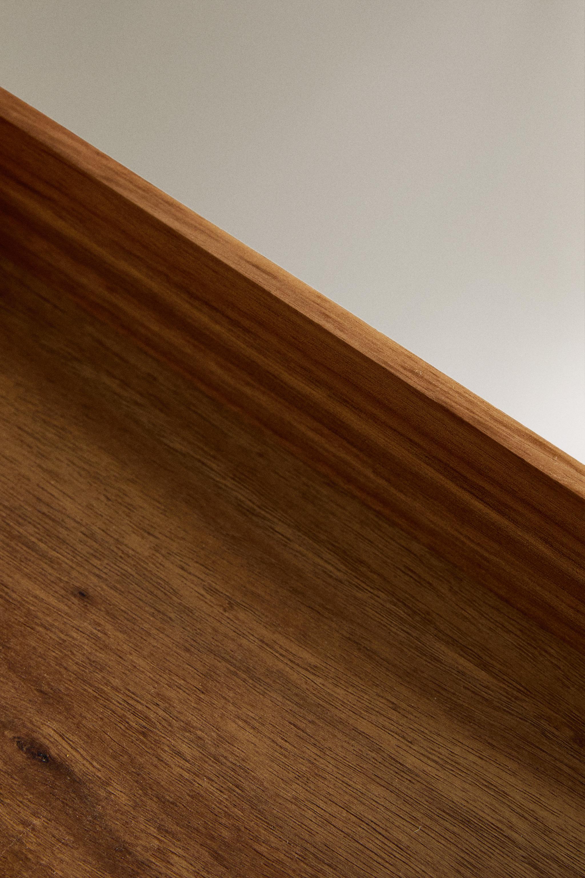 ACACIA WOOD TRAY WITH HANDLES