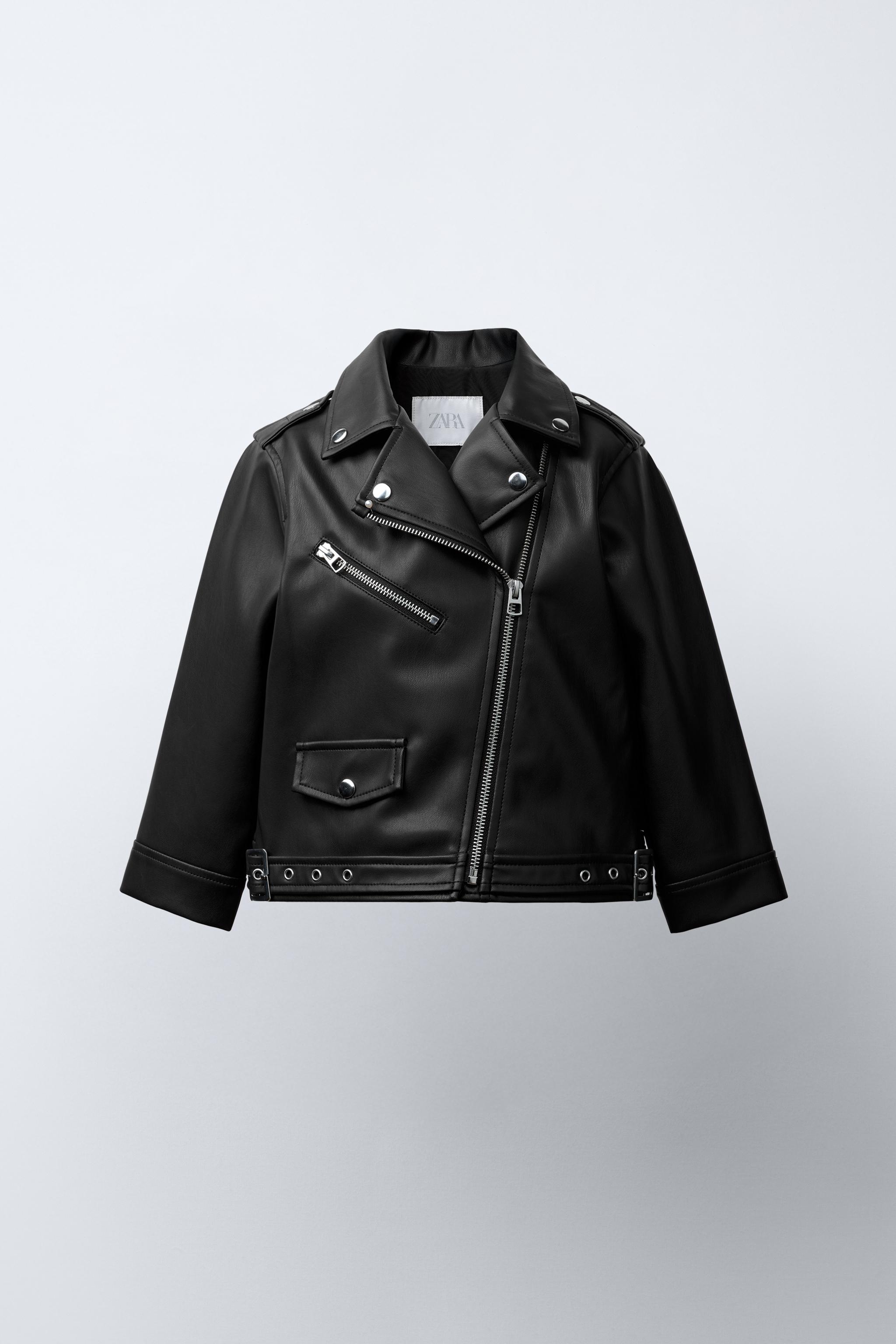 FAUX LEATHER BIKER JACKET