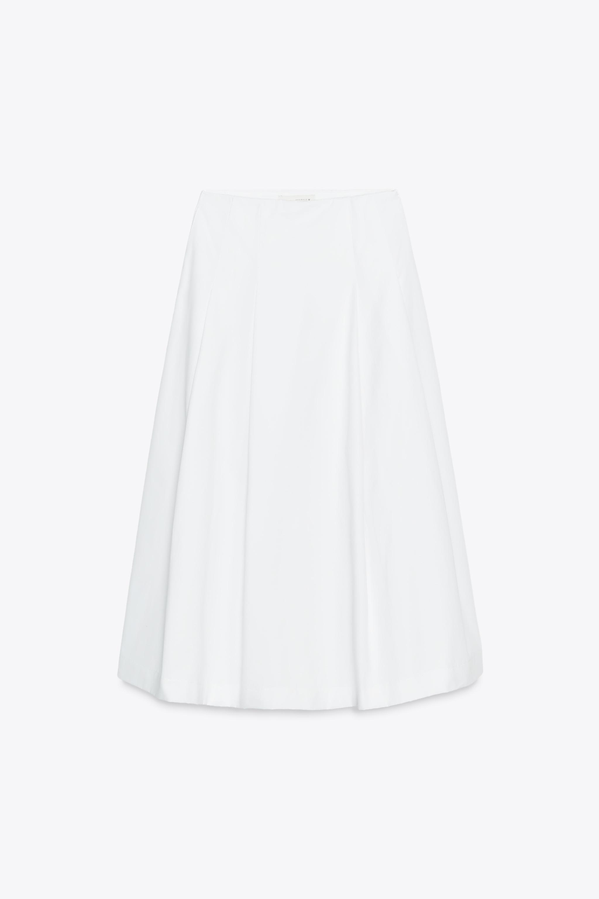 PLEATED MIDI SKIRT