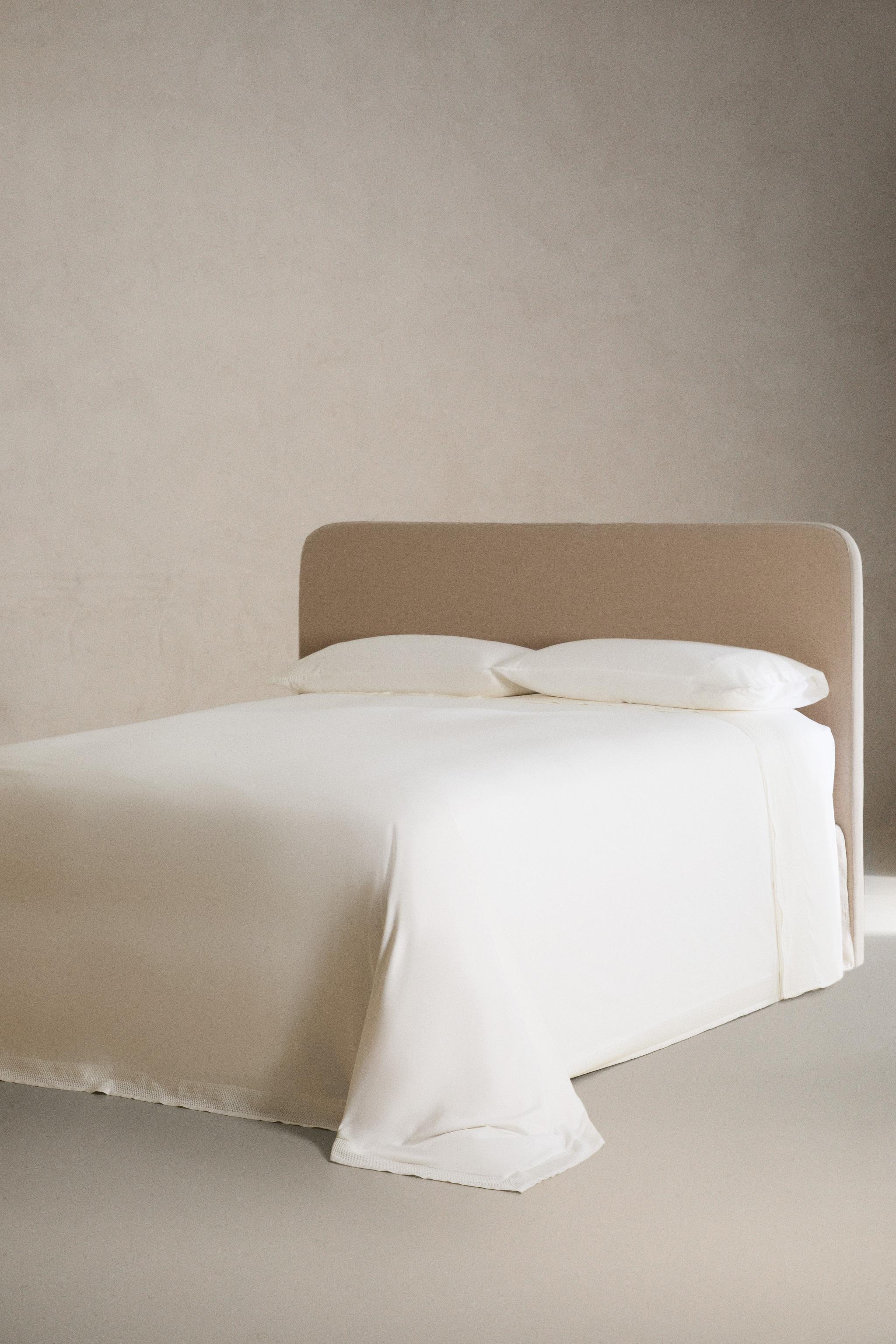 BORDERED SATEEN DUVET COVER