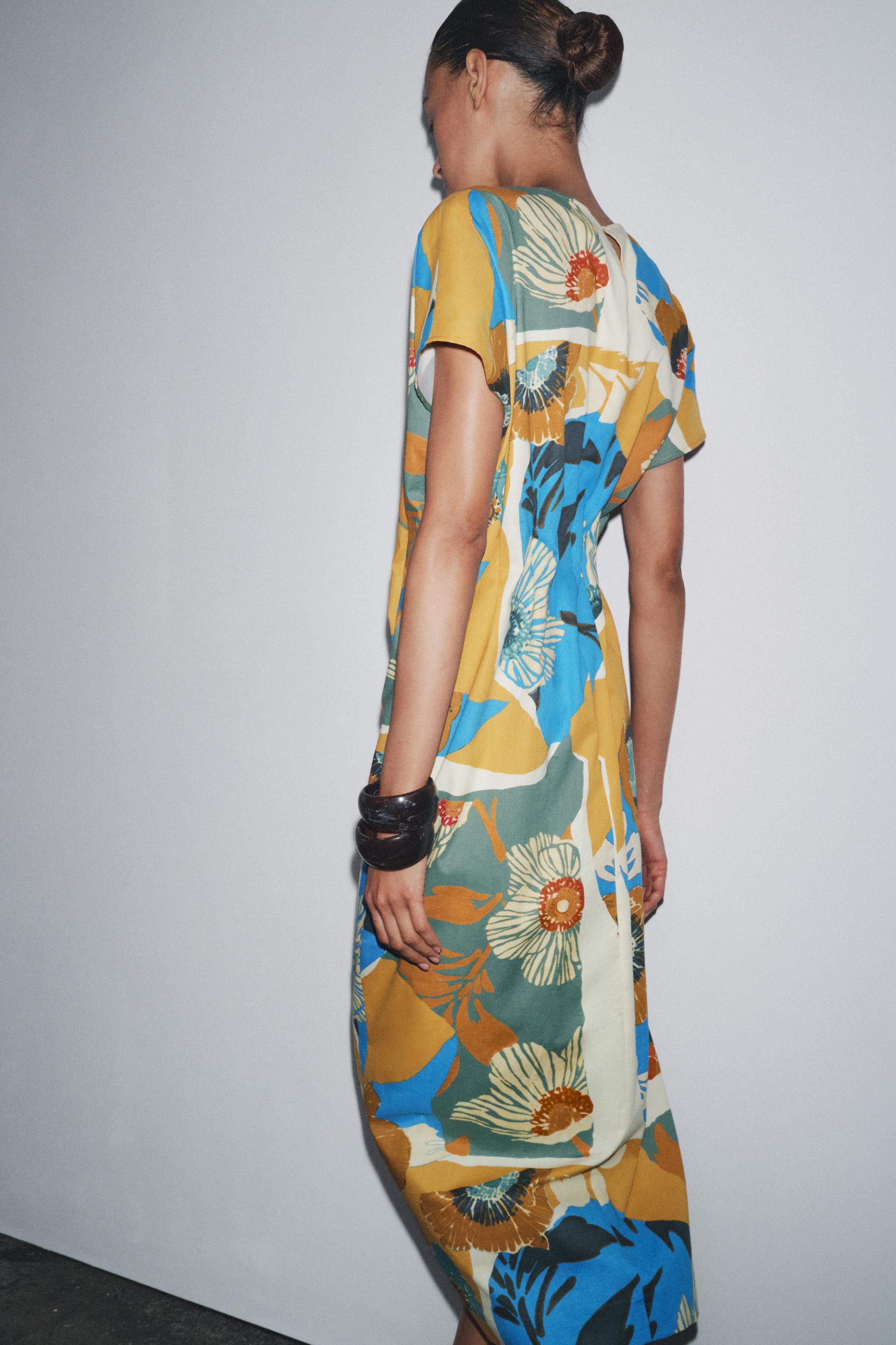 ZW COLLECTION PRINTED MIDI DRESS