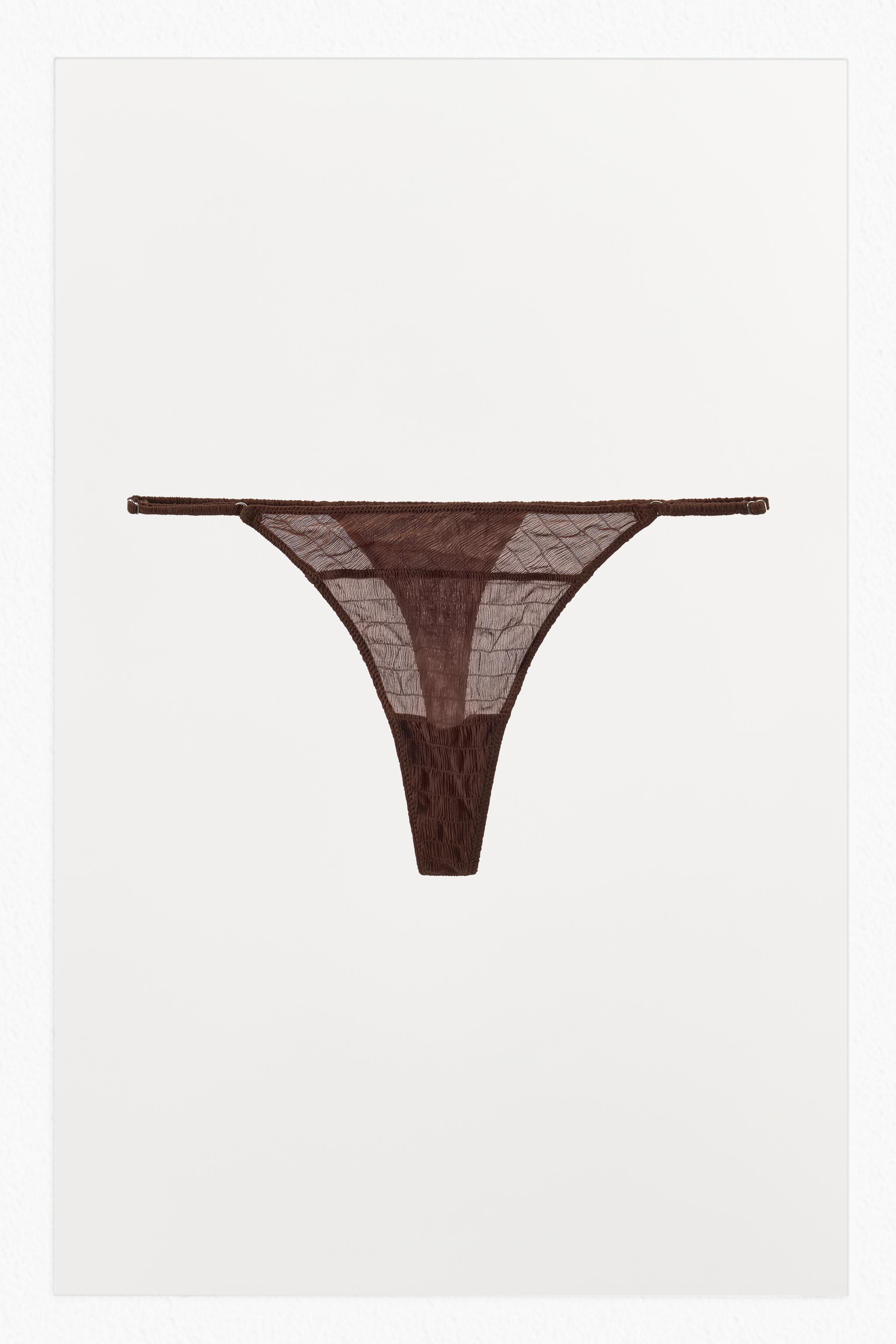 STRUCTURED SILK THONG LIMITED EDITION