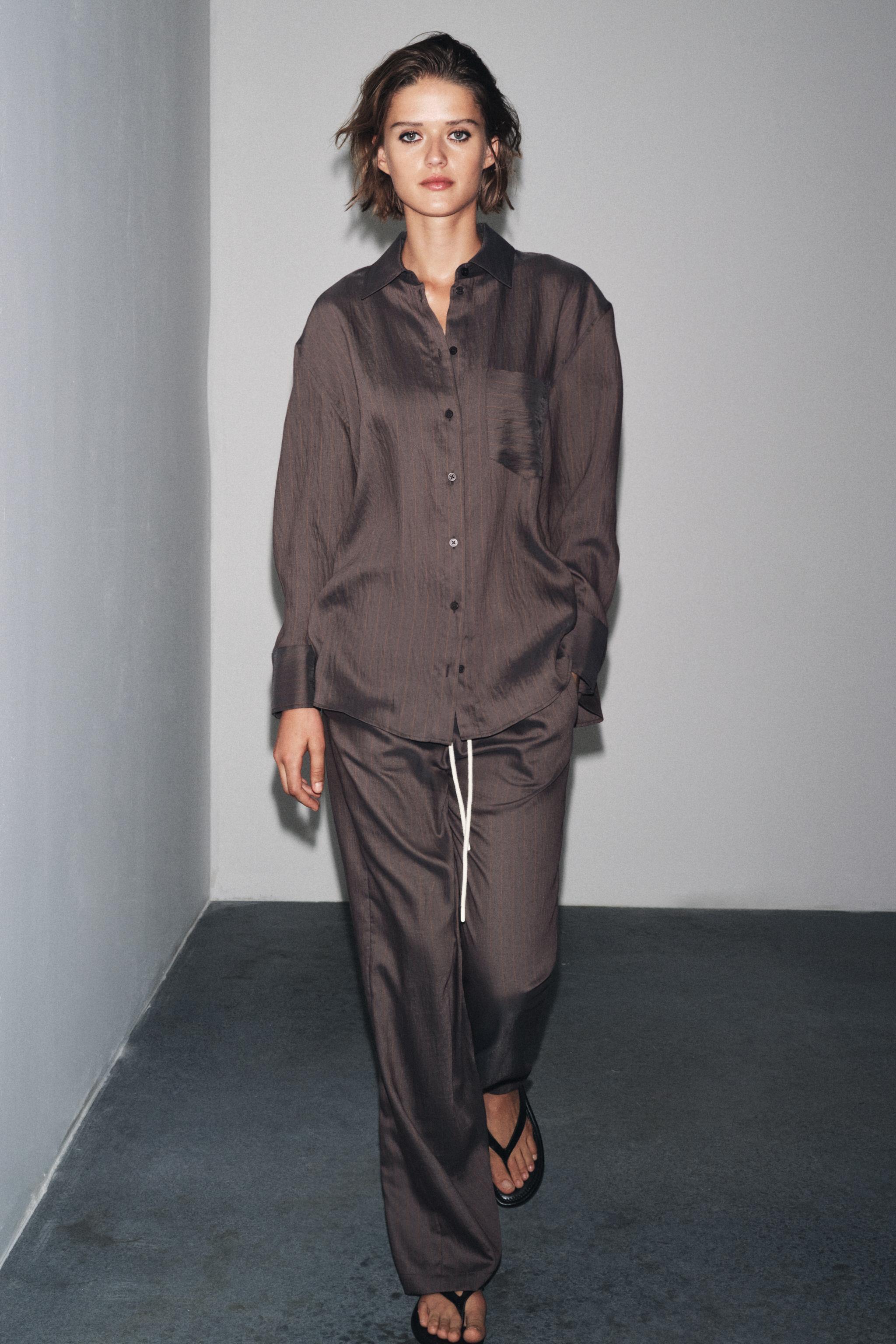 ZW COLLECTION OVERSIZED STRIPED SHIRT