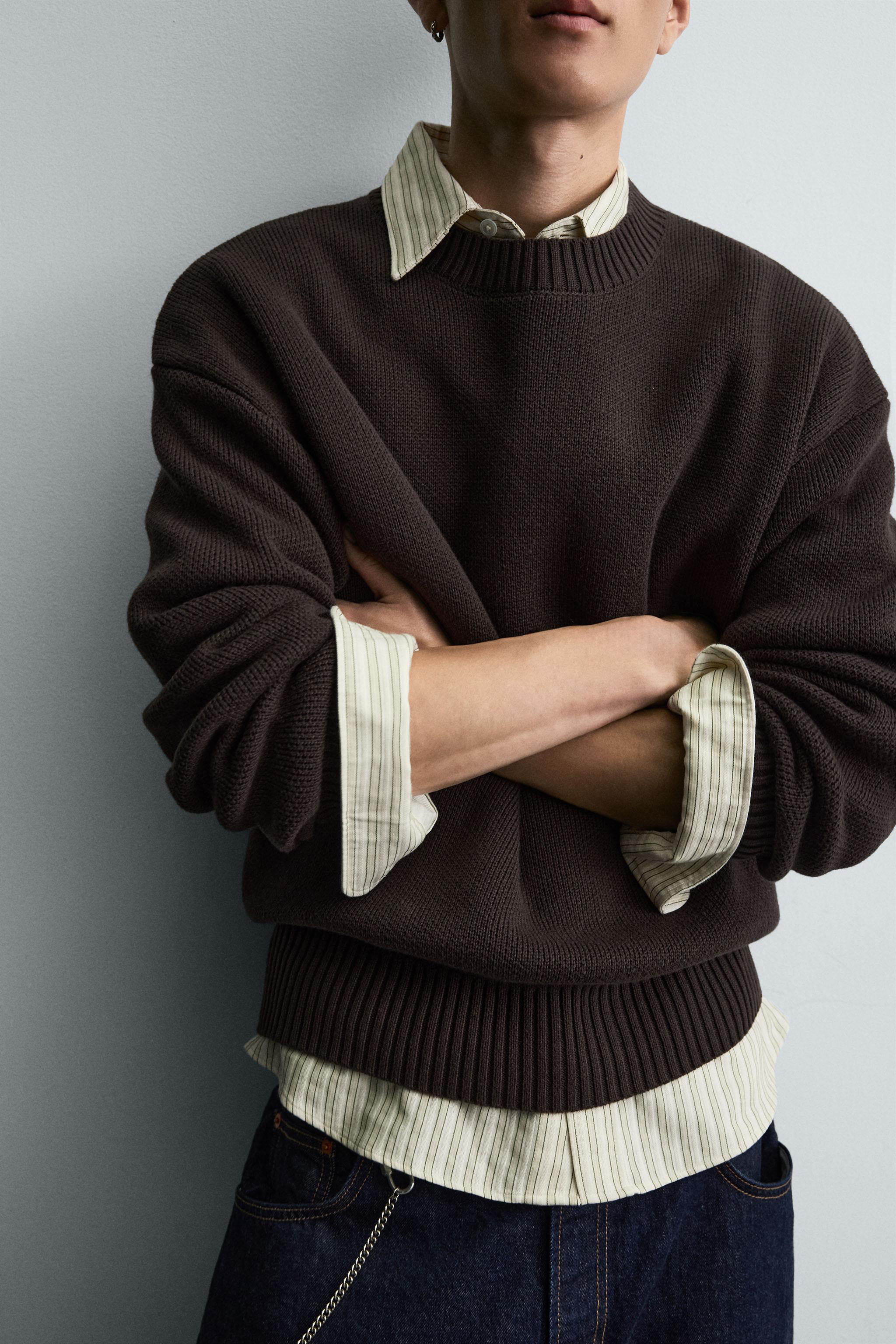 COTTON TEXTURE SWEATER
