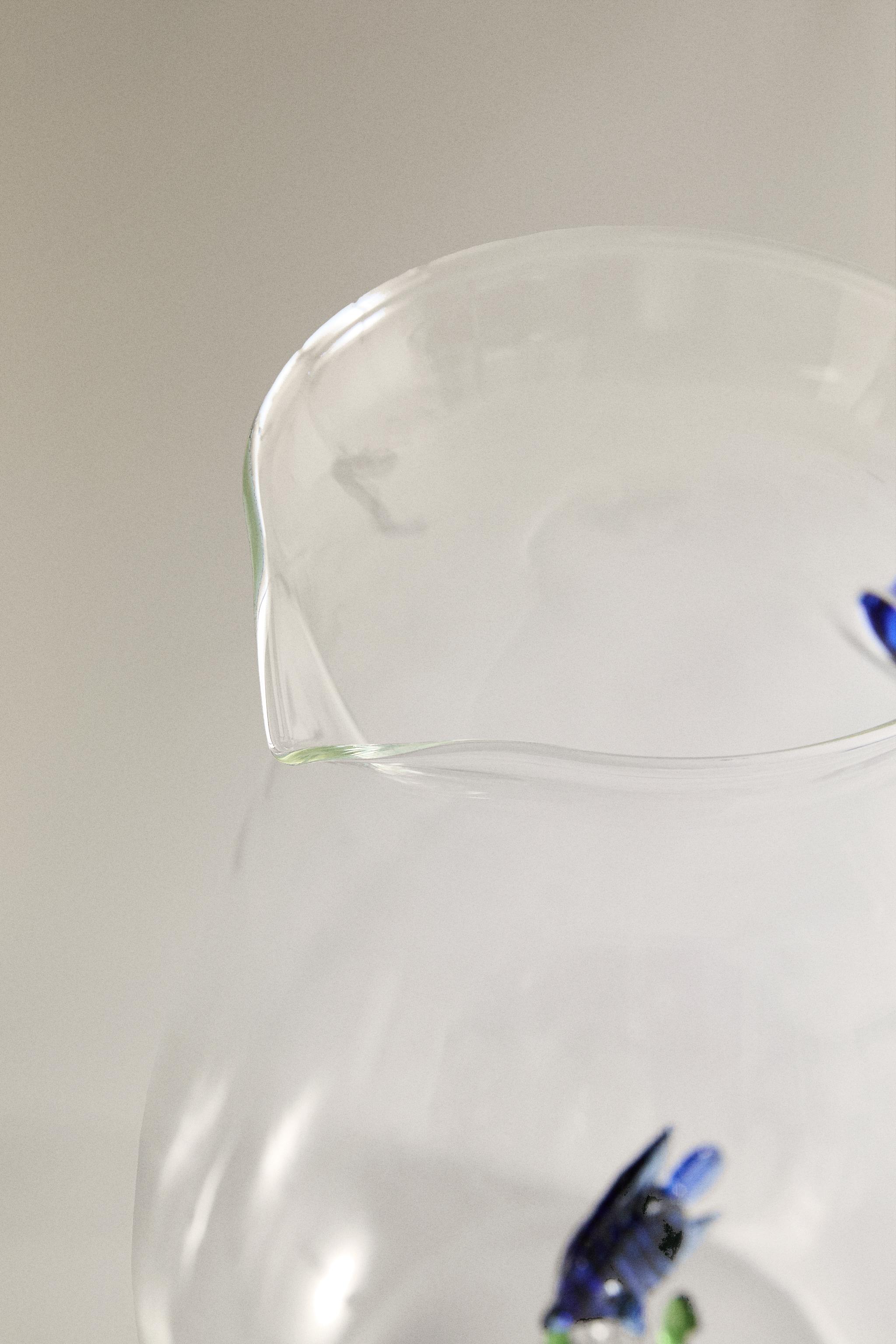 BOROSILICATE GLASS FISH PITCHER