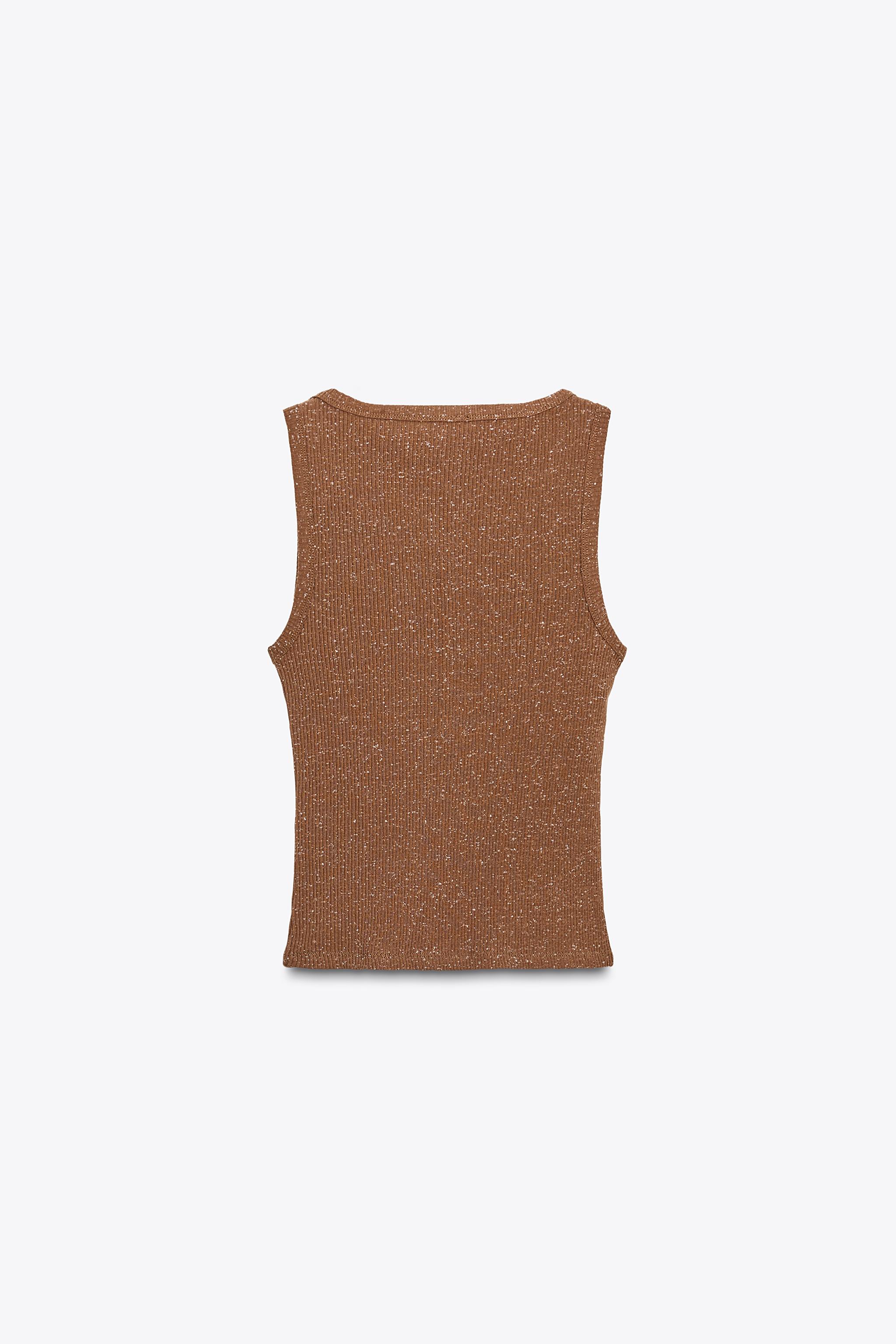 WASHED EFFECT STUDDED TOP