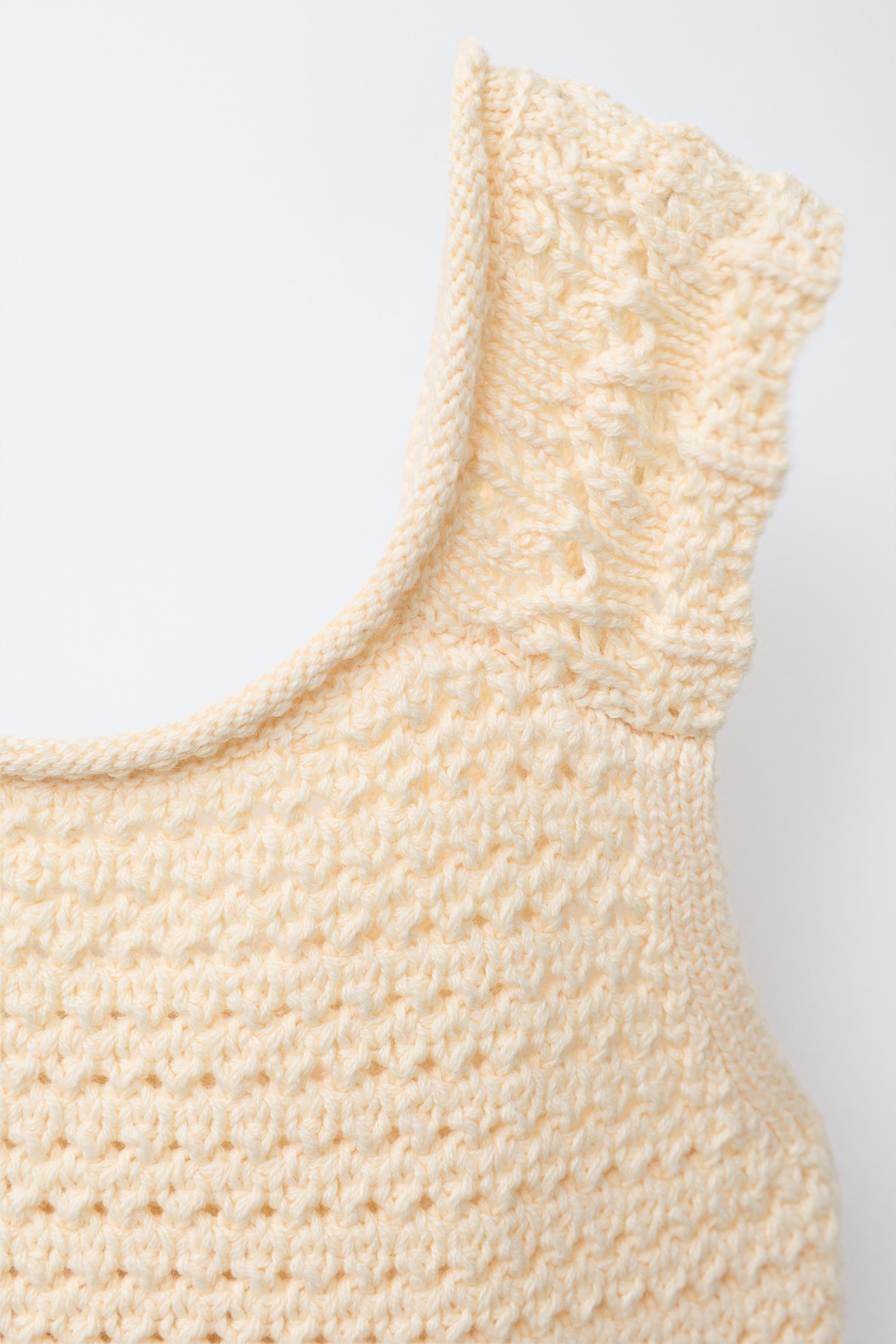 COMBINATION KNIT AND SWISS EMBROIDERED DRESS