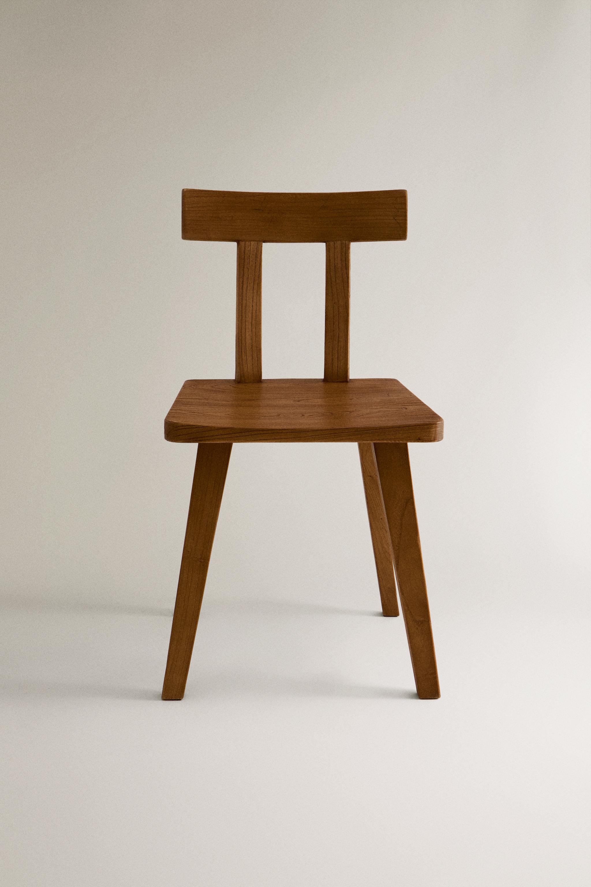 WOODEN CHAIR WITH BACKREST