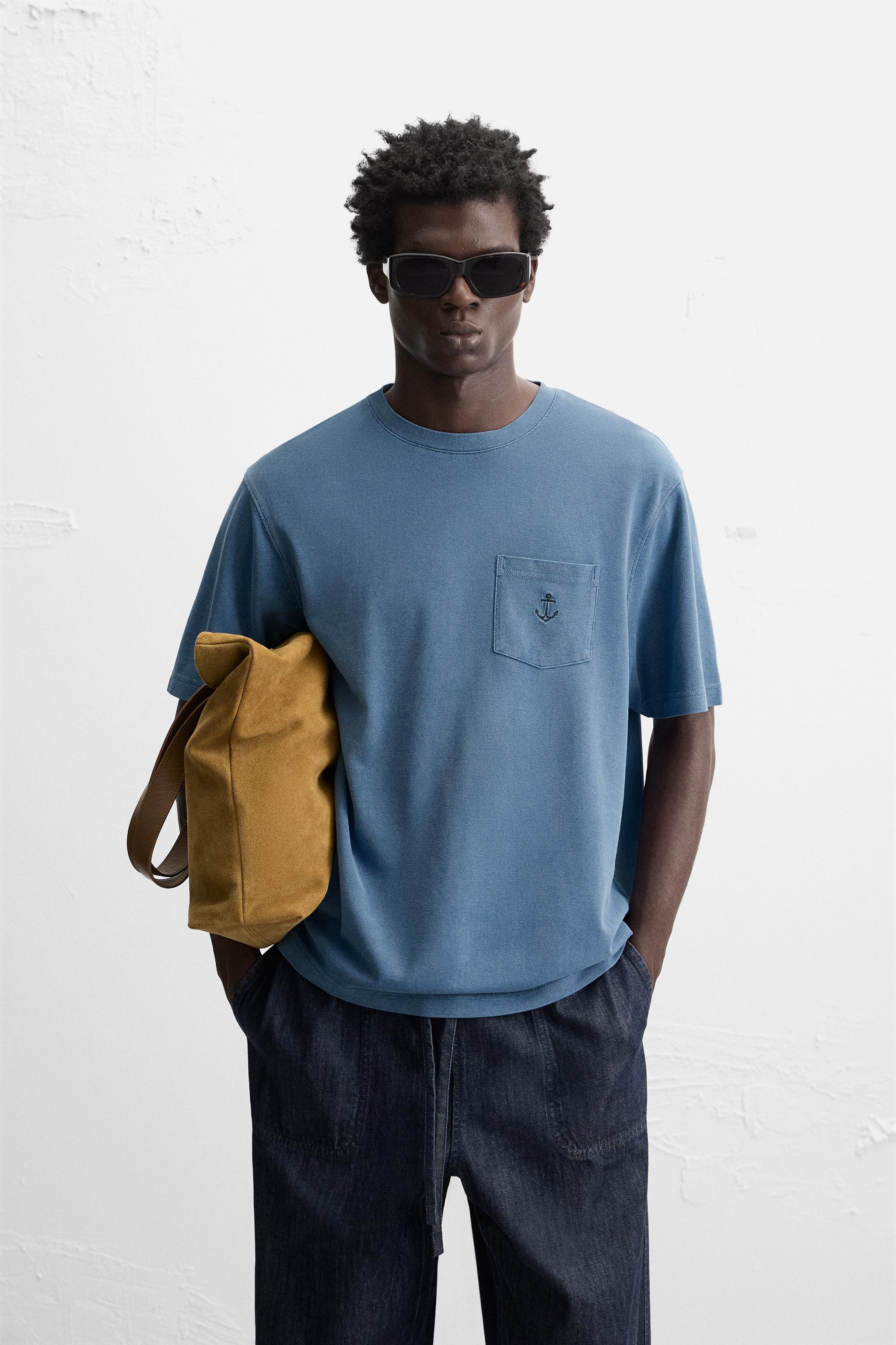 EMBROIDERED PIQUÉ T-SHIRT