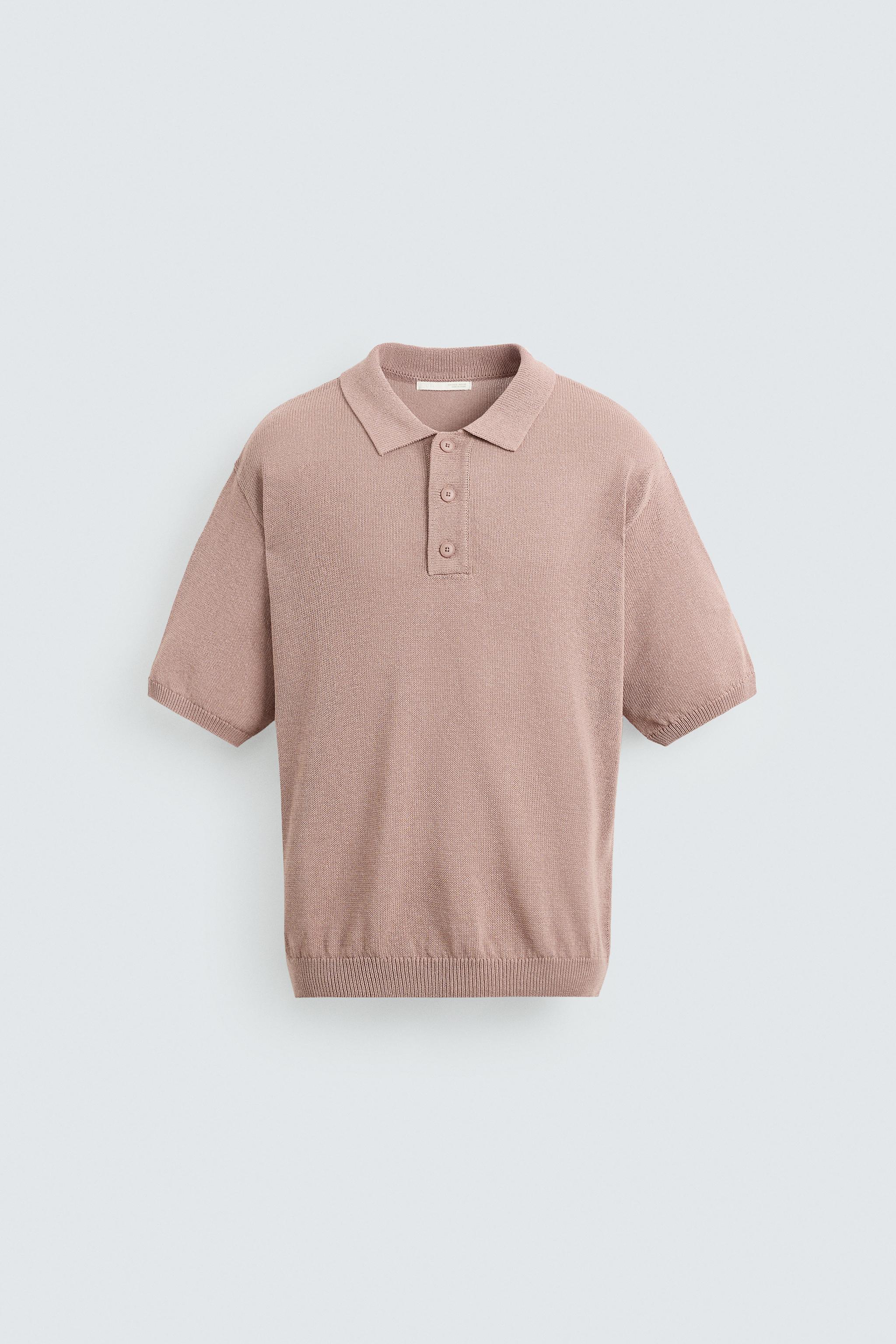TEXTURED KNIT POLO SHIRT