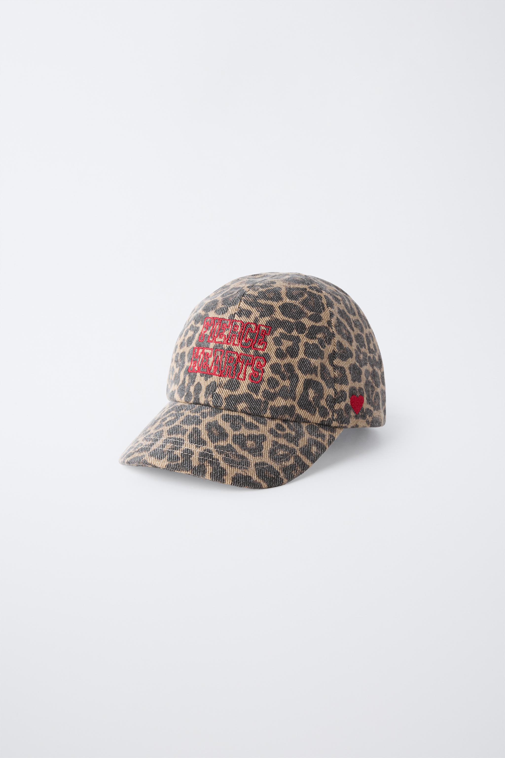 3-14 YEARS/ ANIMAL PRINT EMBROIDERED CAP