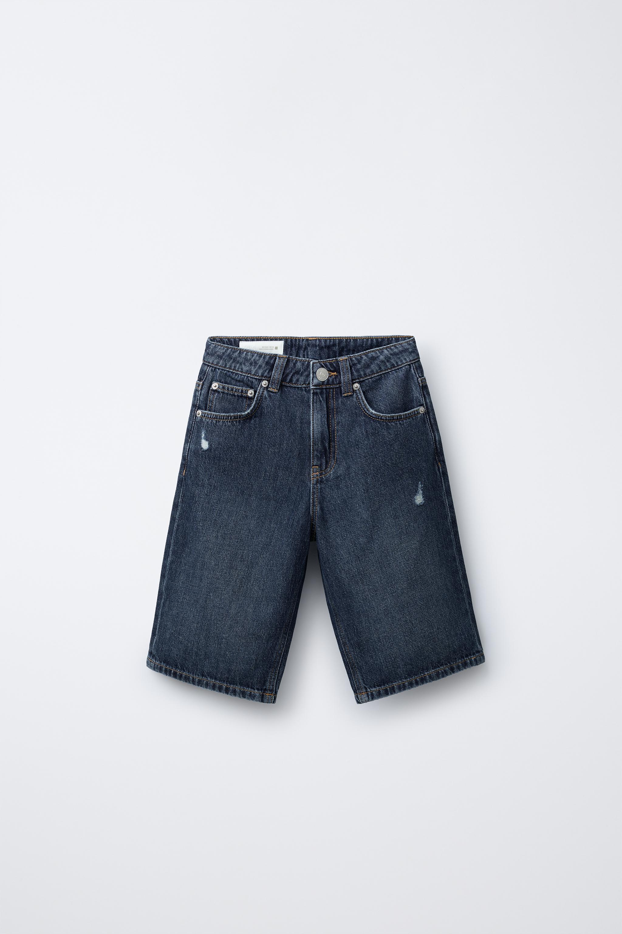 WIDE FIT DENIM SHORTS