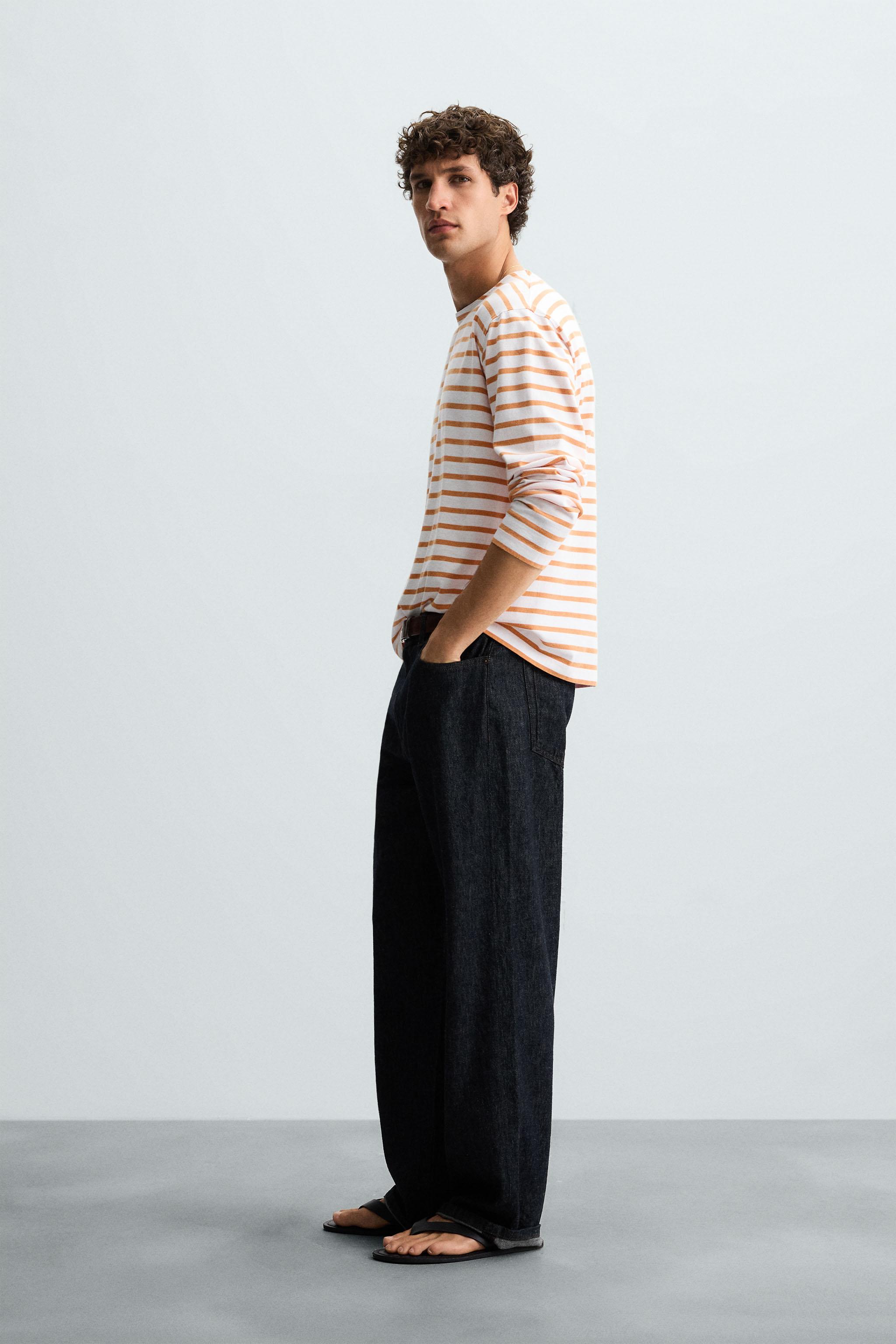 JACQUARD STRIPE T-SHIRT