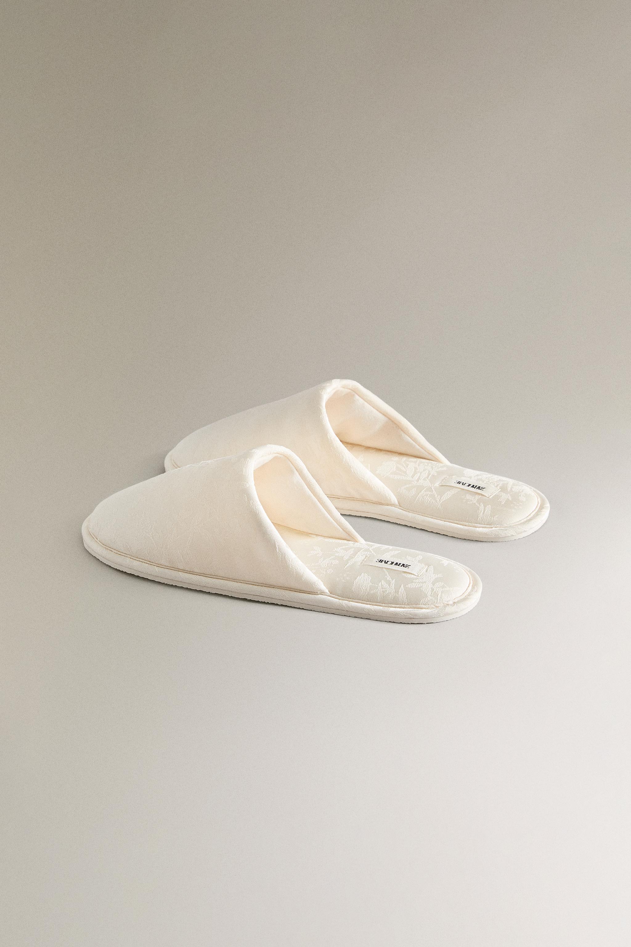 JACQUARD MULE SLIPPERS