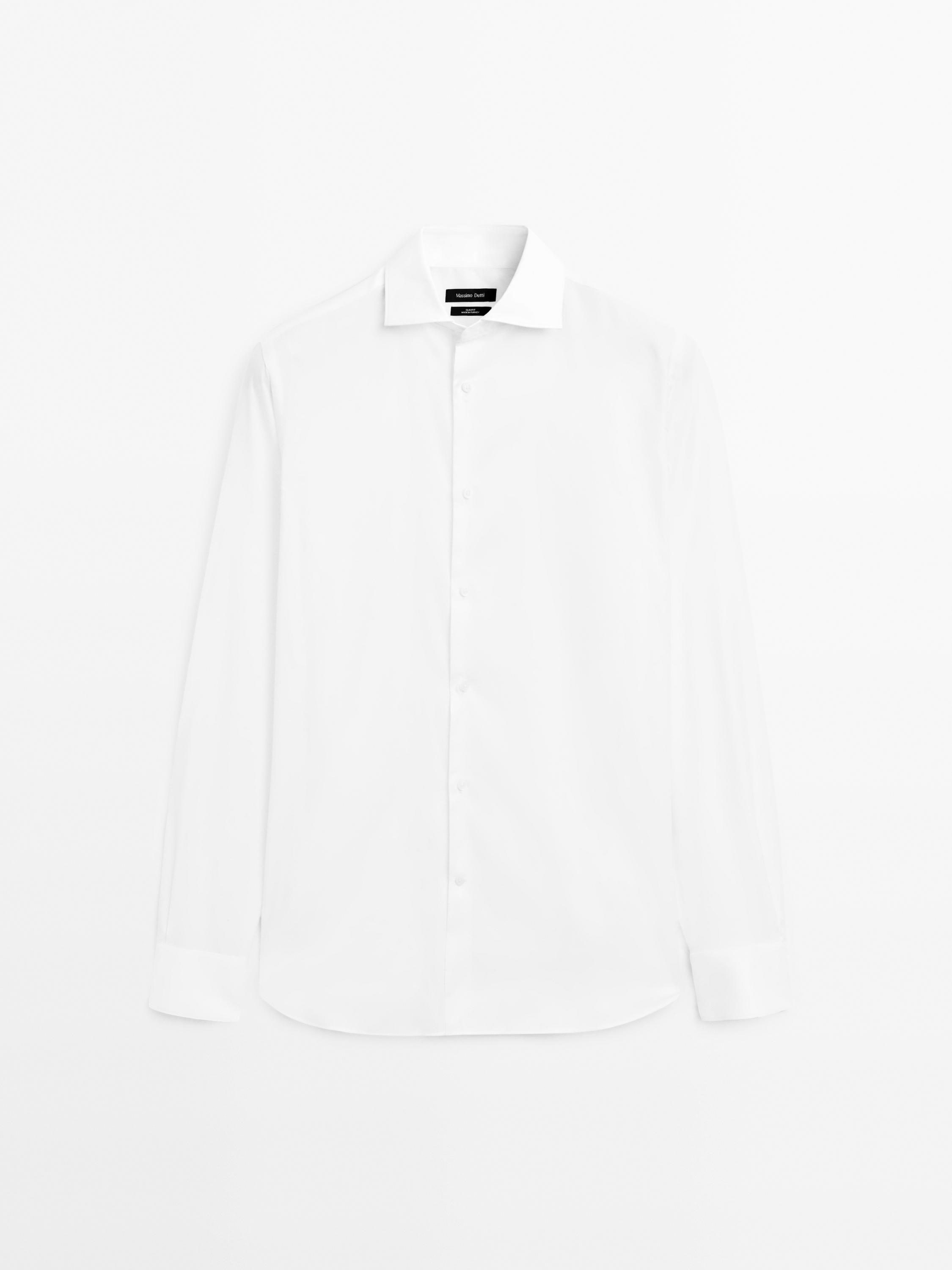 Regular-fit 100% cotton shirt