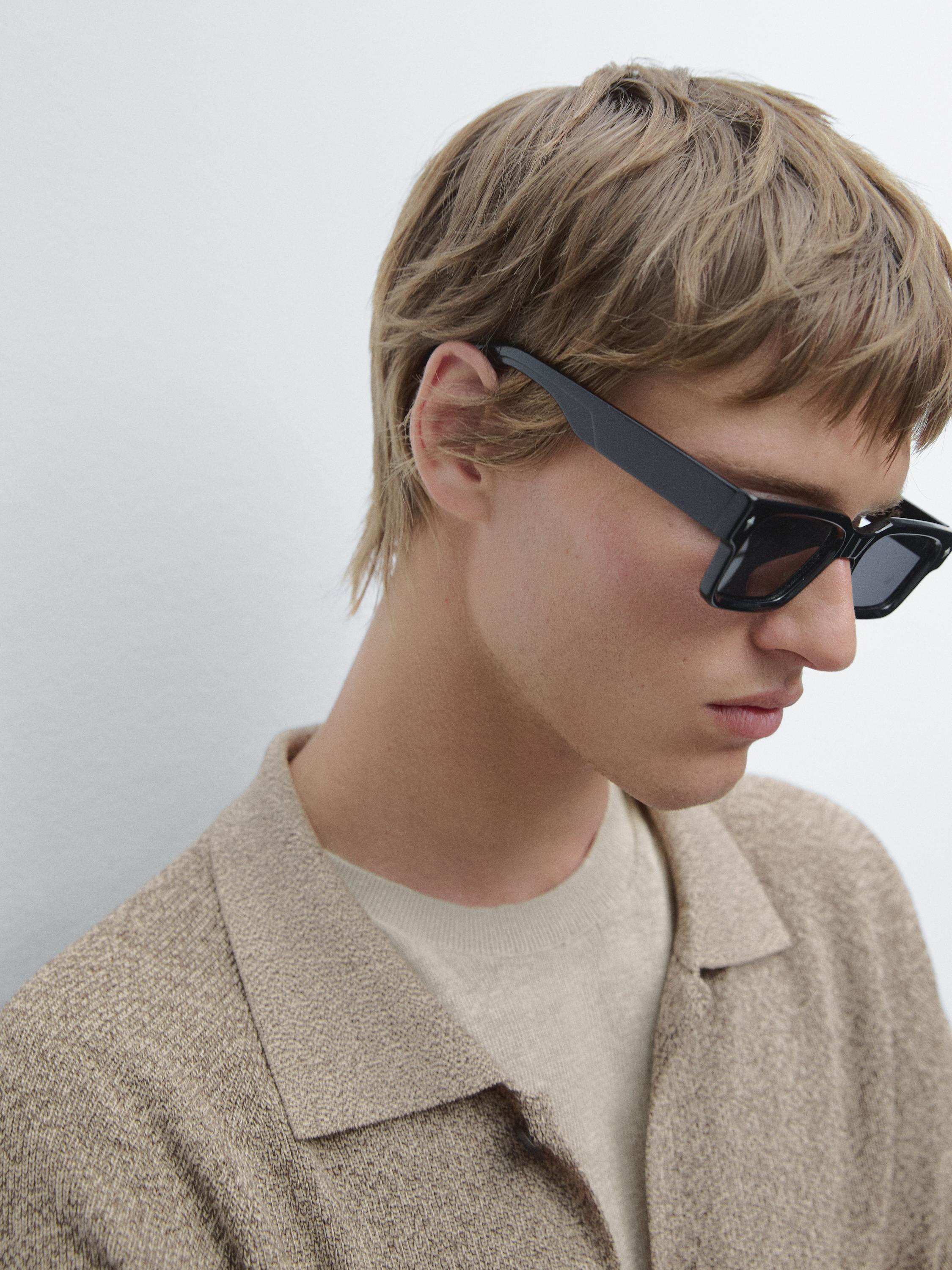 100% cotton mouliné knit cardigan