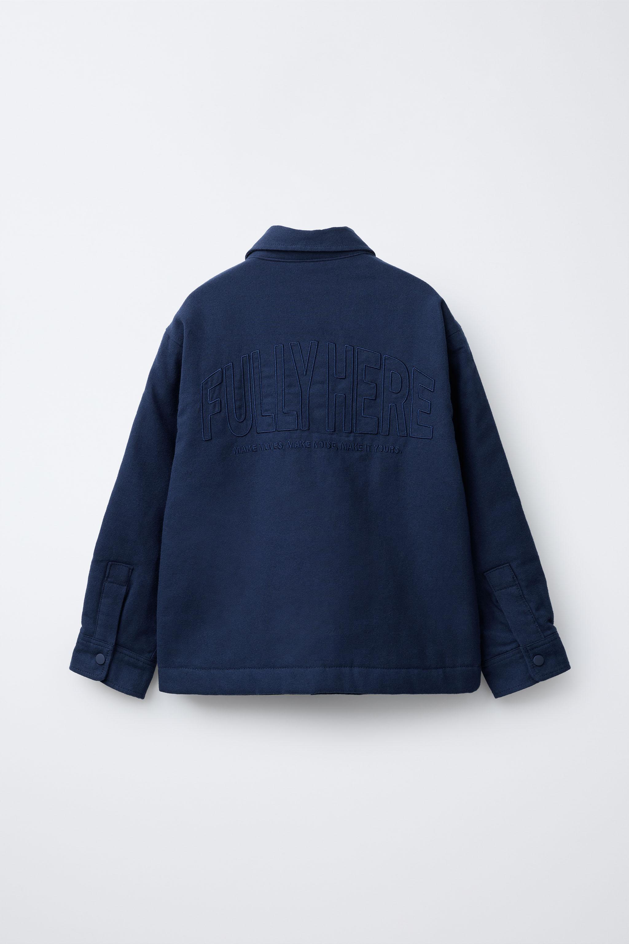 QUILTED LABEL OVERSHIRT