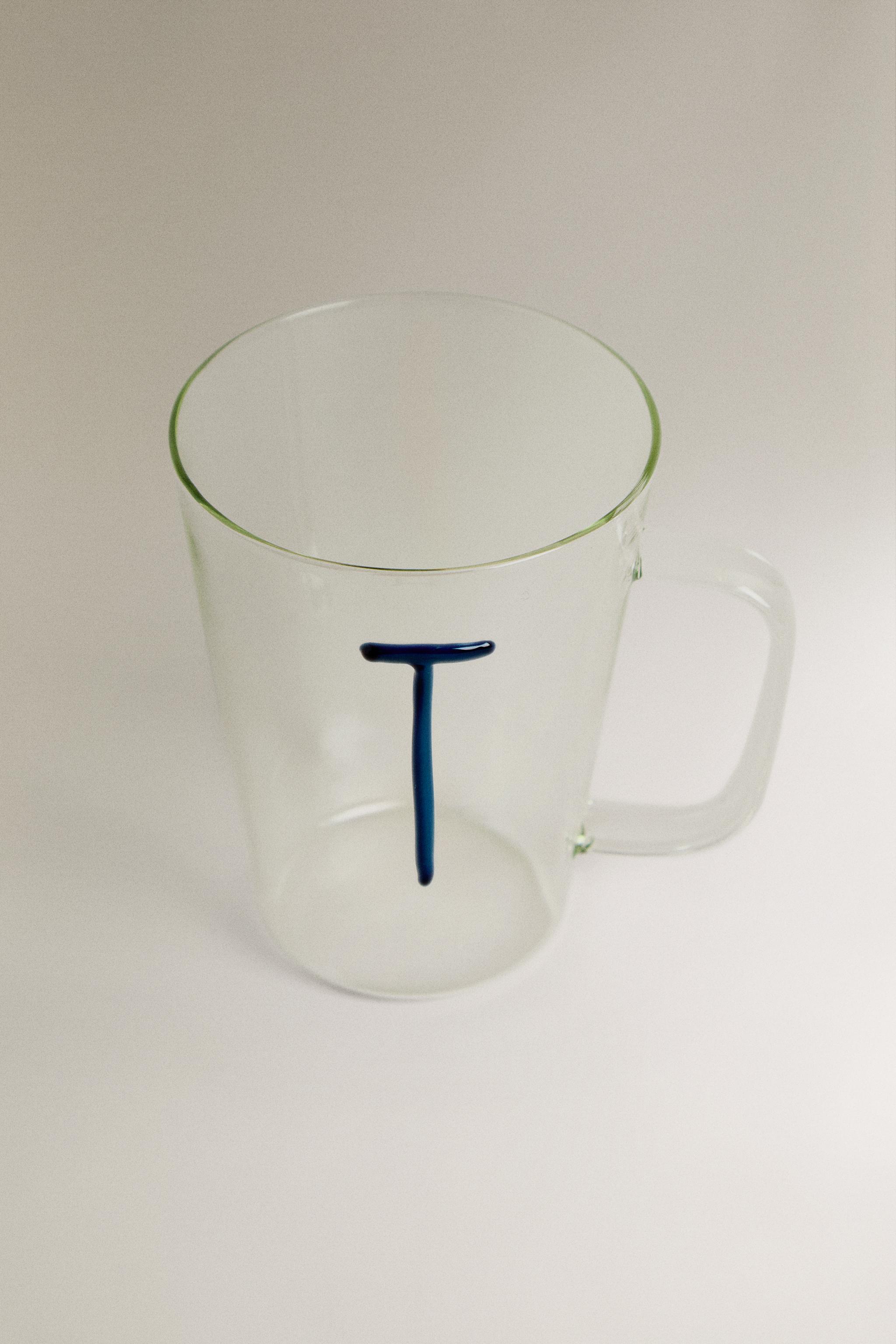 BOROSILICATE MUG WITH INITIAL T