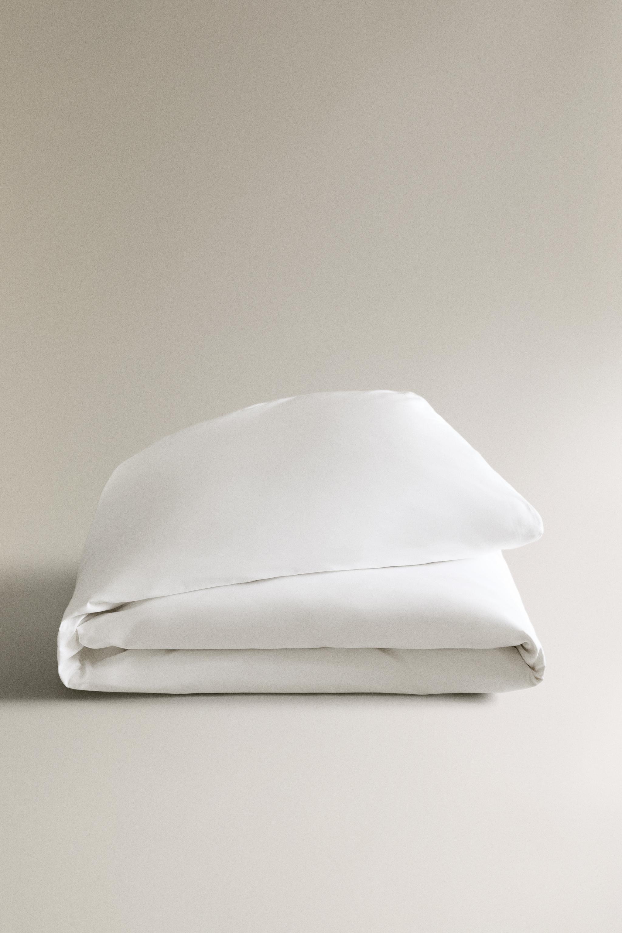 HEMSTITCHED SATEEN DUVET COVER
