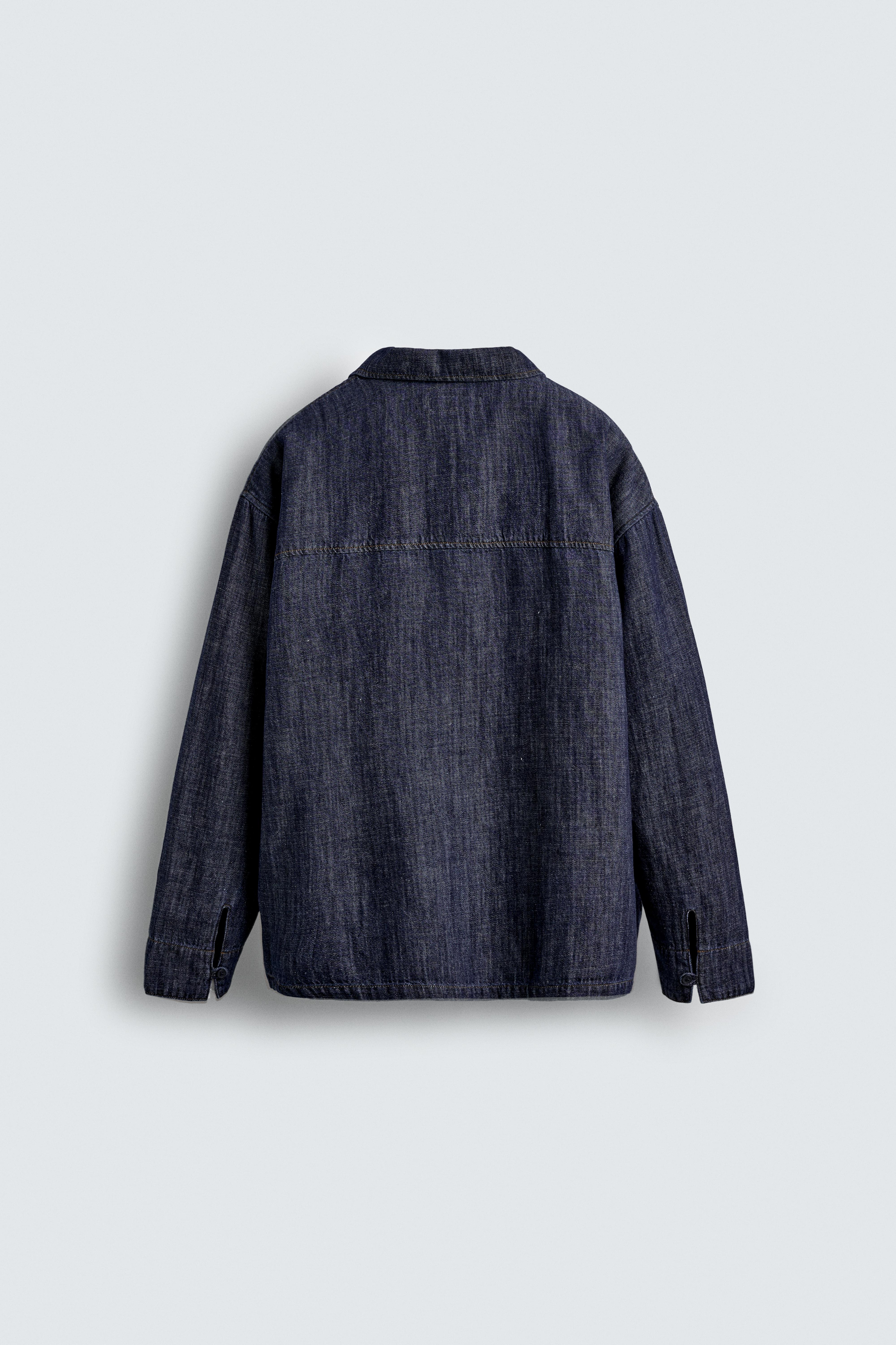 COTTON-LINEN DENIM SHIRT