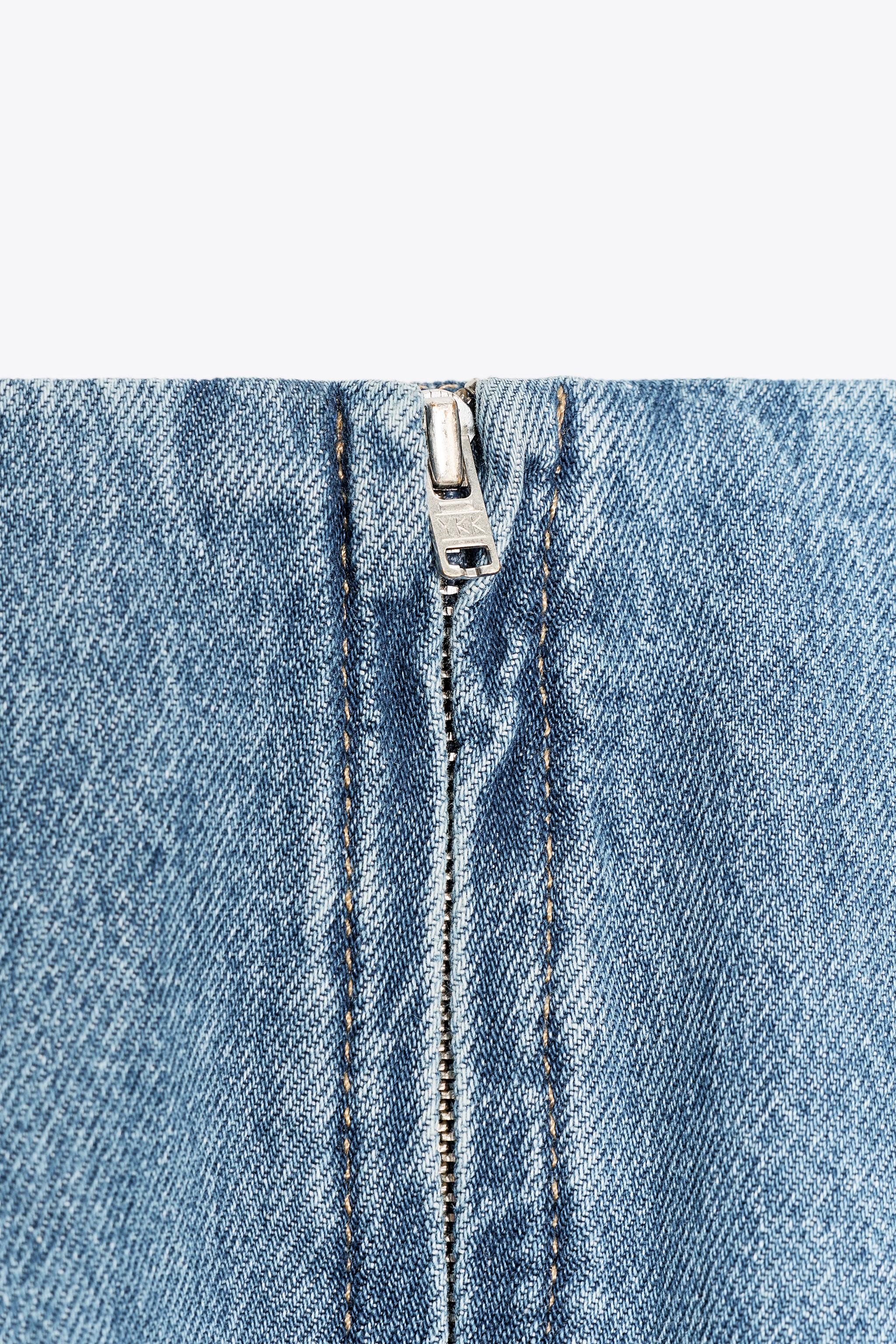 ZW COLLECTION DENIM MIDI SKIRT