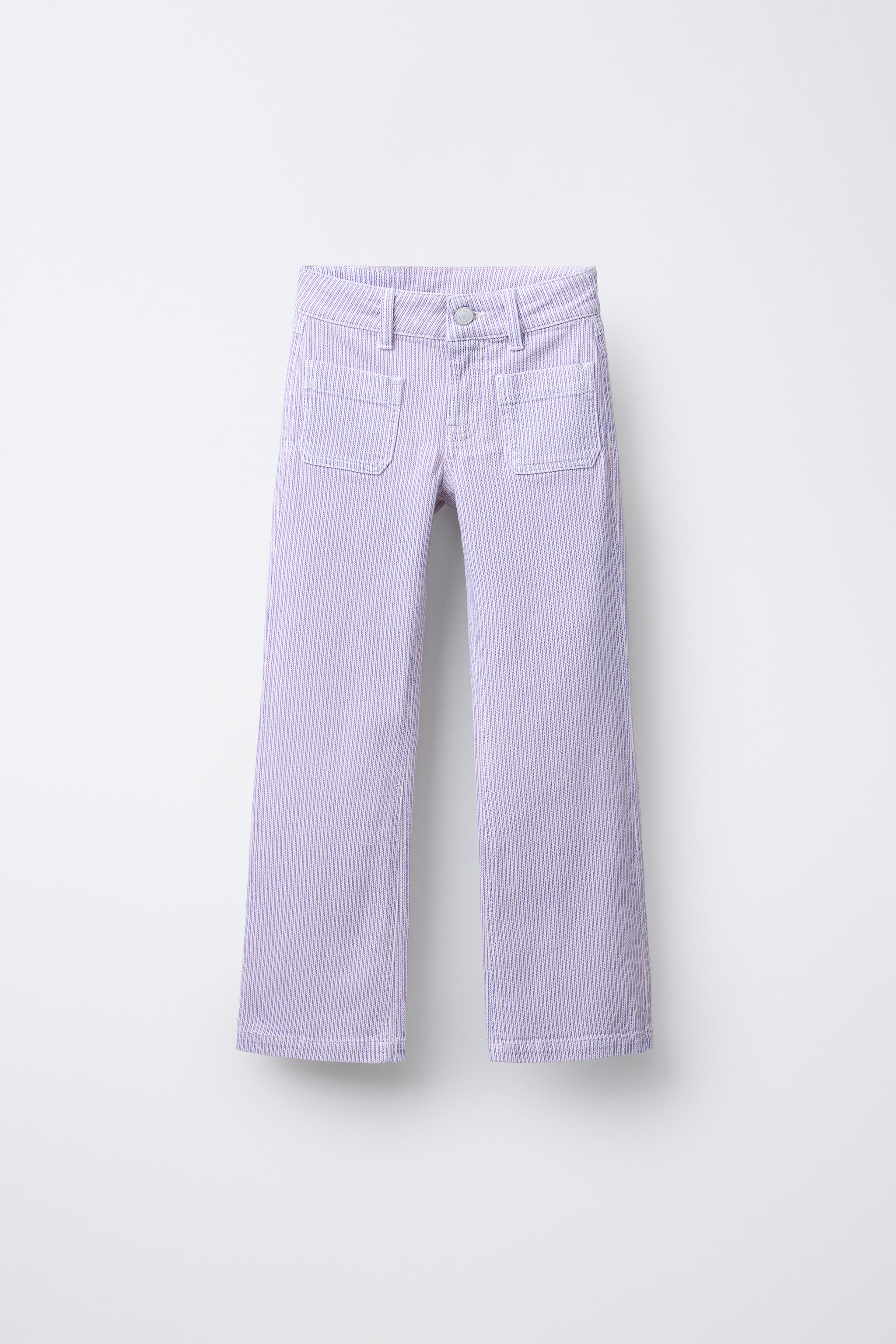 STRIPED STRAIGHT LEG PANTS