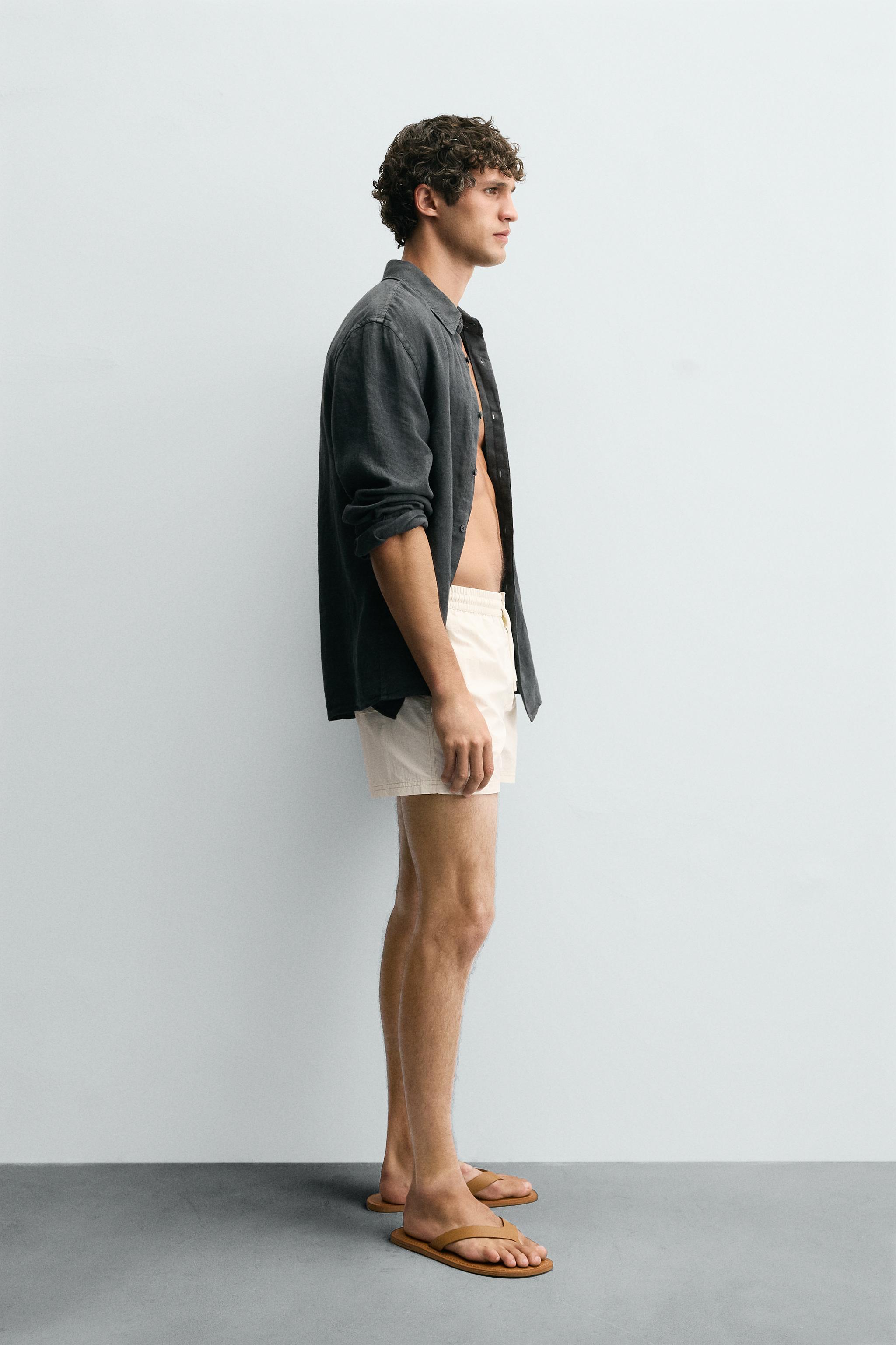 CONTRAST MID-LENGTH SWIMSUIT