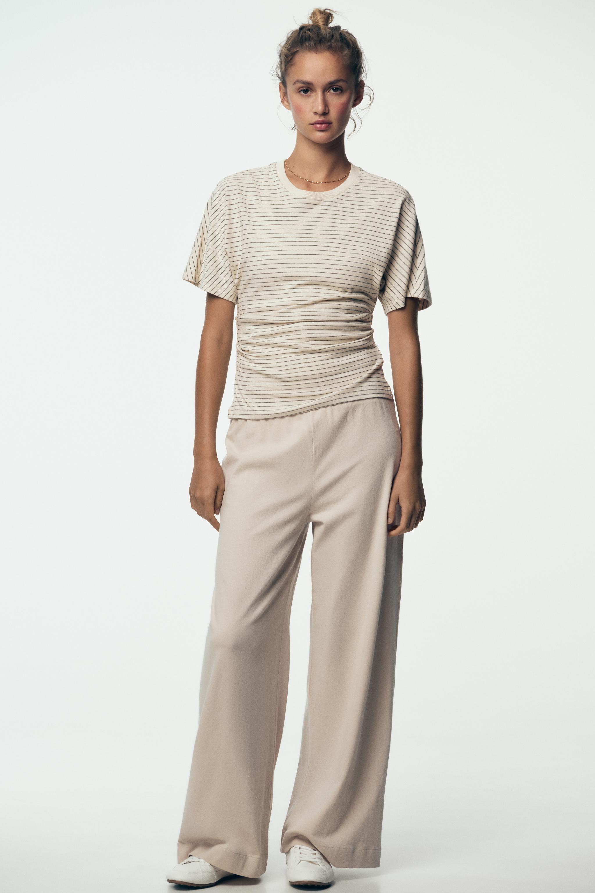 RUCHED RUSTIC T-SHIRT