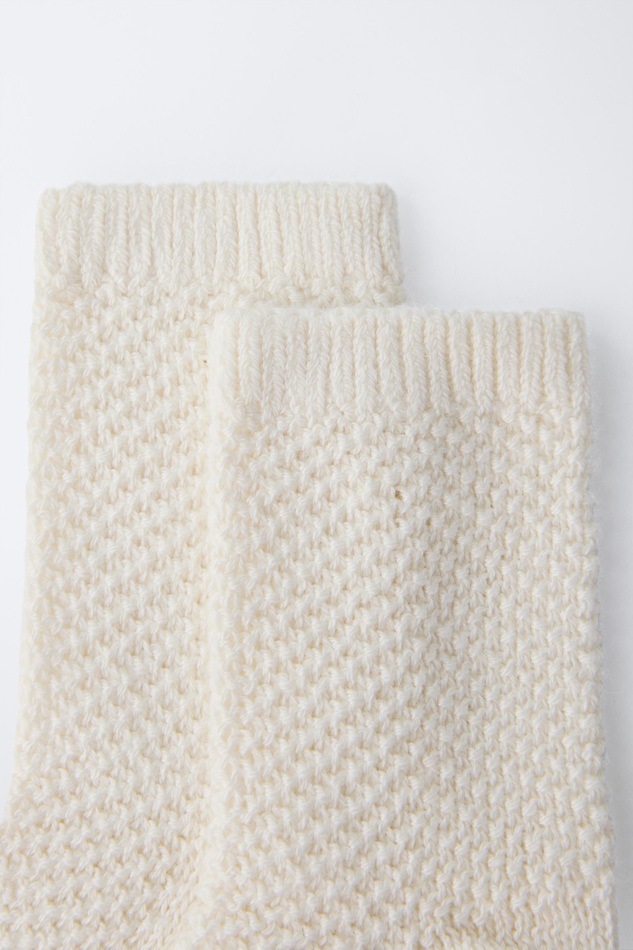 COTTON SILK KNIT SOCKS