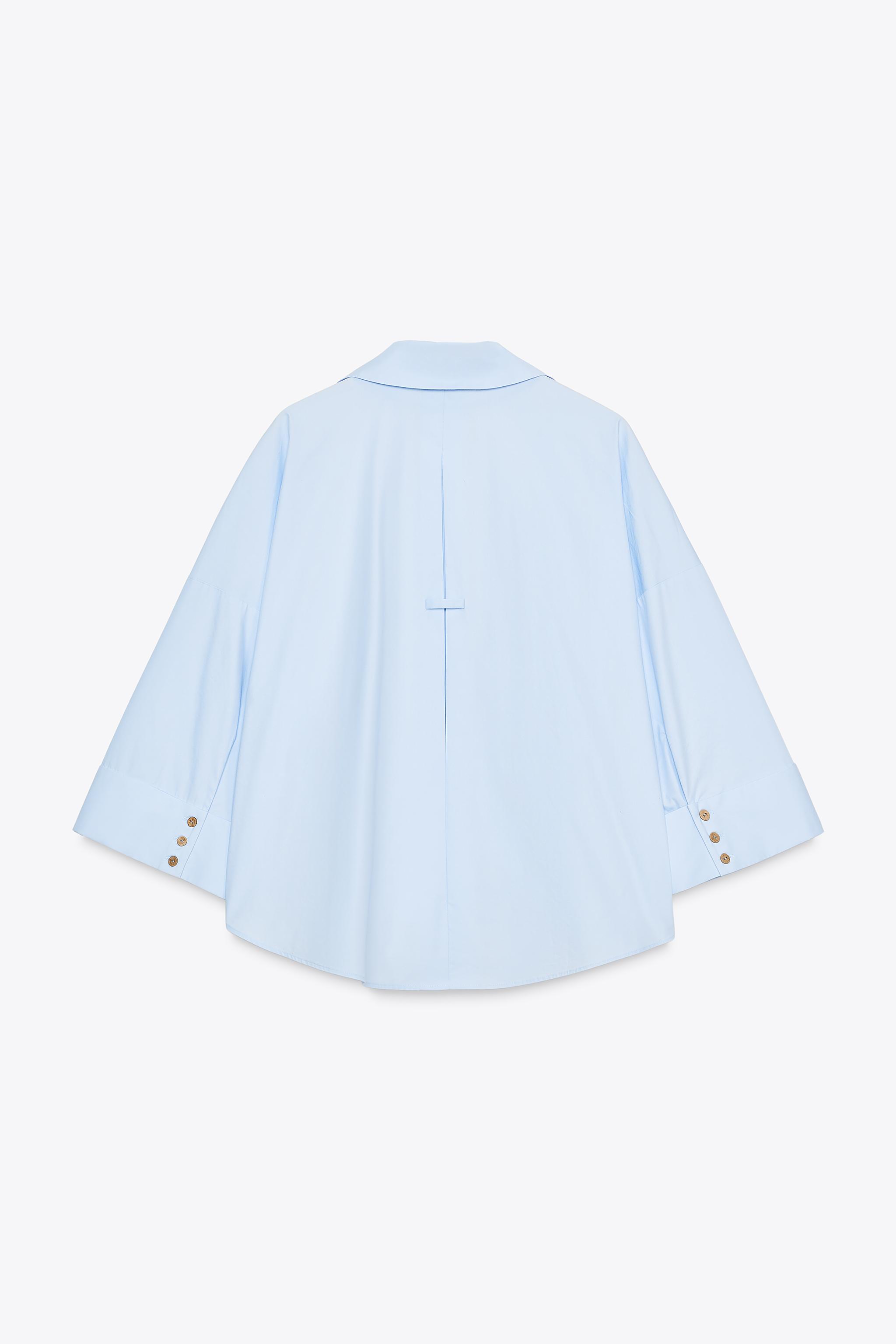 WIDE SLEEVE POPLIN SHIRT