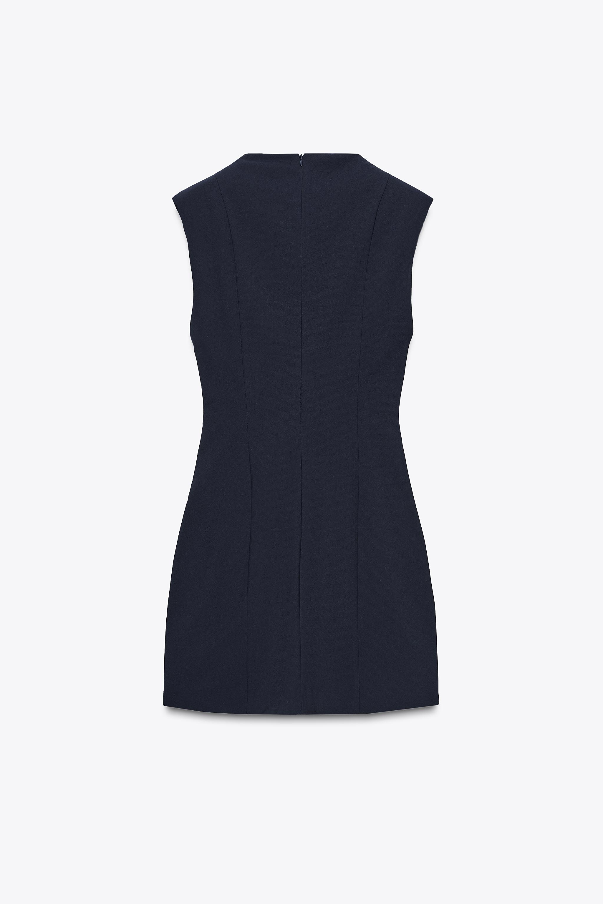 SHORT DRESS WITH SHOULDER PADS